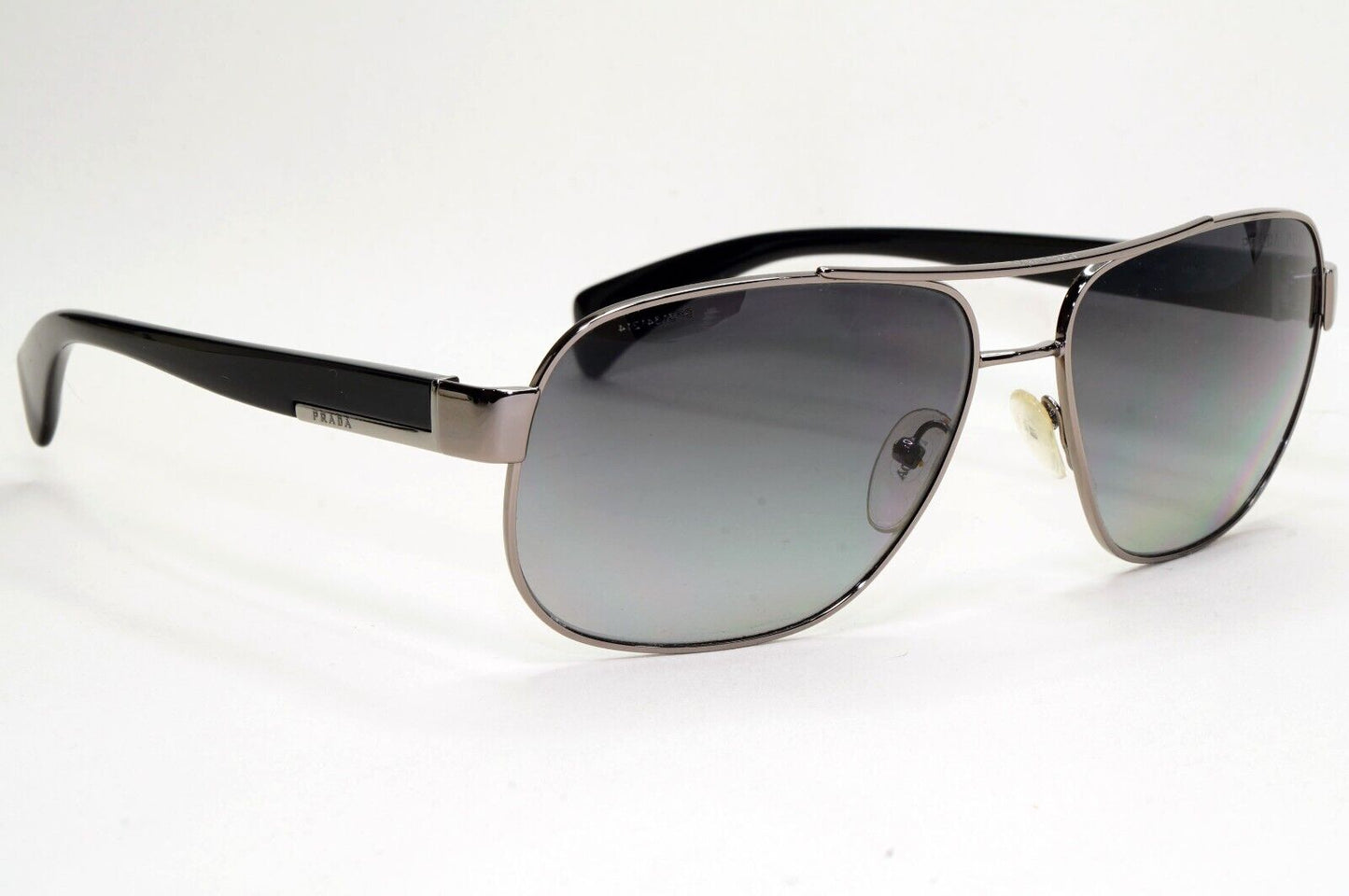 Prada Sunglasses Polarised Gunmetal Black Grey PR52PS SPR 52P 5AV-5W1 061024