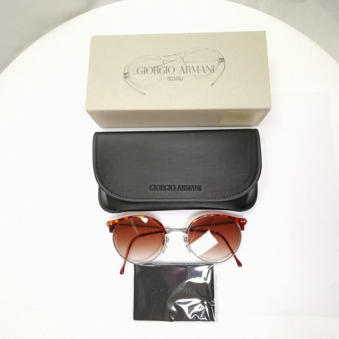 Authentic Giorgio Armani 1997 Vintage Sunglasses Brown Mens Womens 377S 228