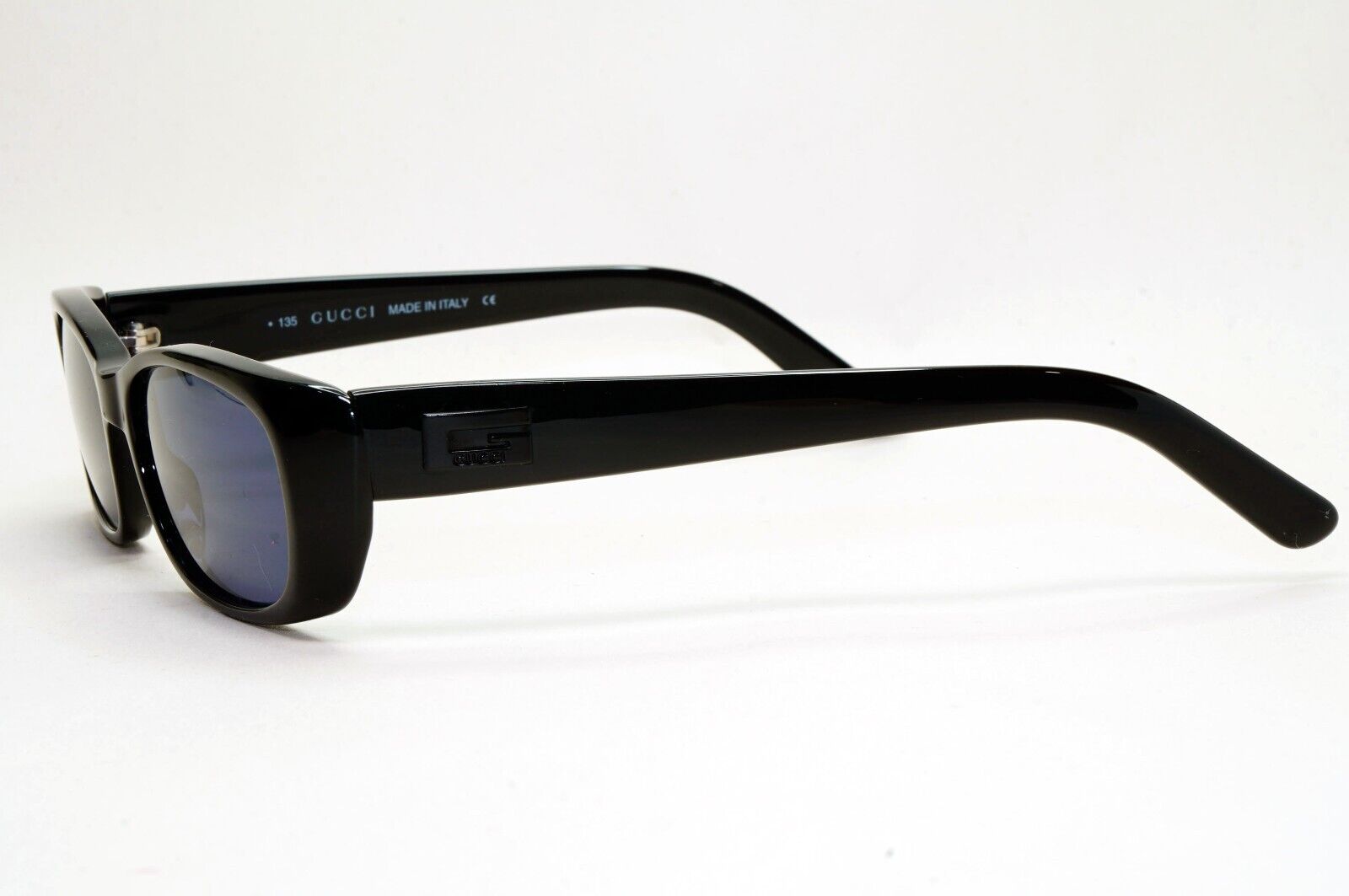Gucci Sunglasses 1997 Vintage Black Grey Rectangle GG 2453/S 807 52mm 011124