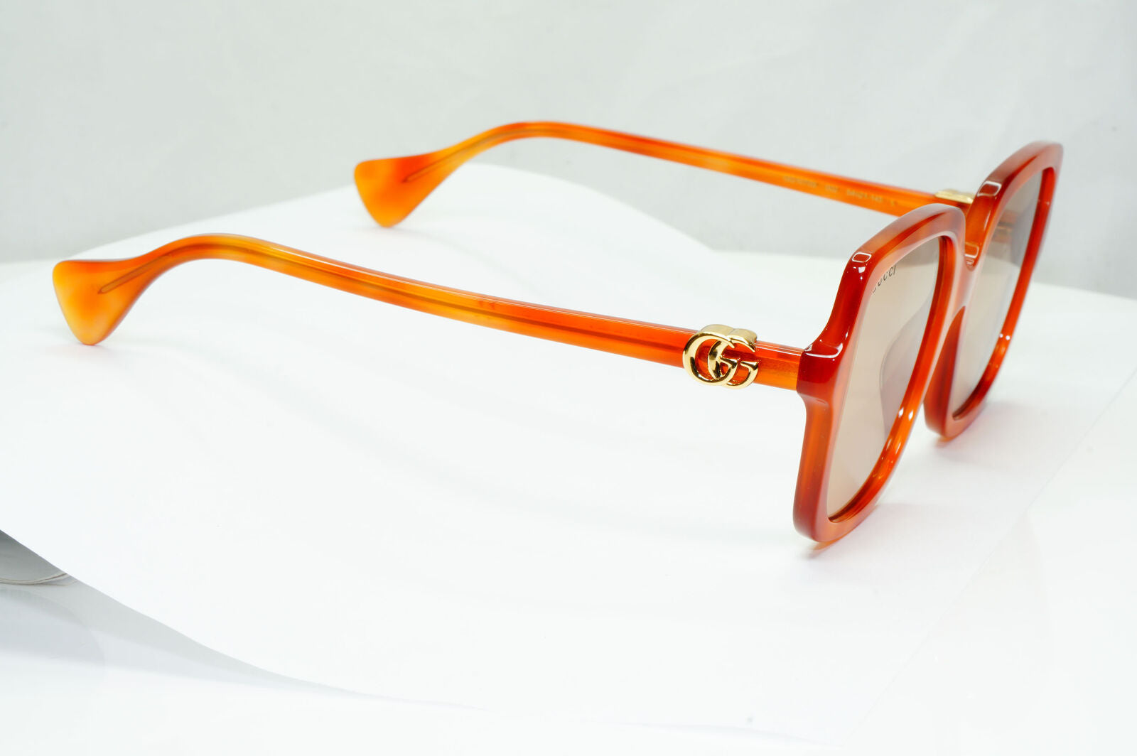 Gucci Oversized Square Sunglasses Brown Gold Large GG 1070S 002 251122