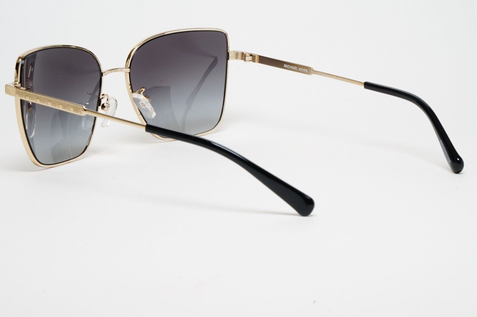 Michael Kors Sunglasses Gold Grey Gradient Metal Square MK 1108 Bastia 1014/8G
