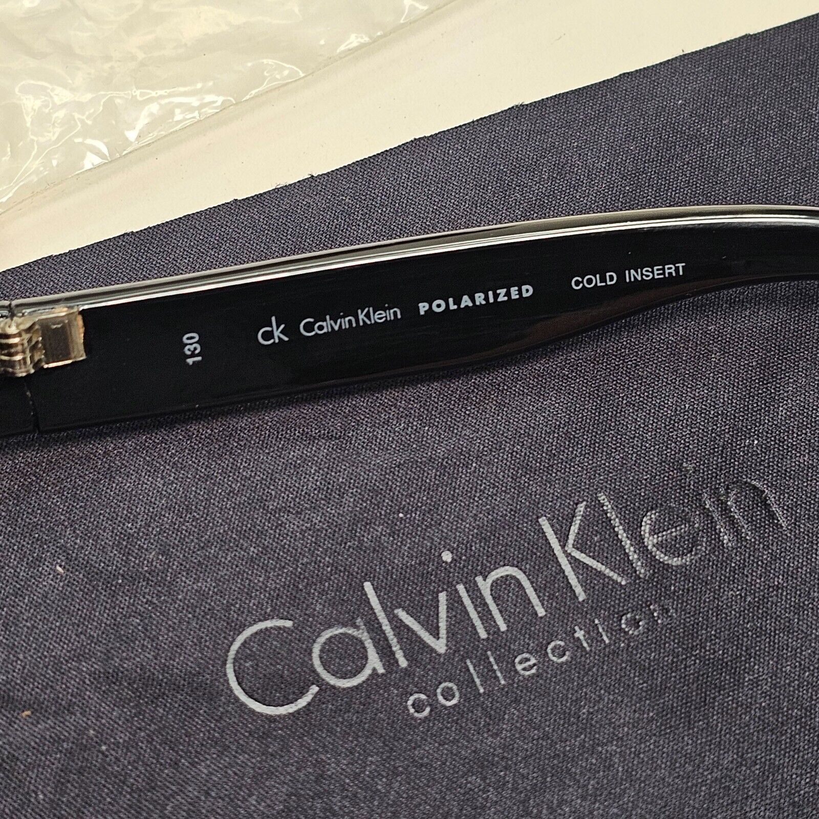 Calvin Klein Sunglasses 2005 Vintage Polarized Black Grey 3051SP 070 121124