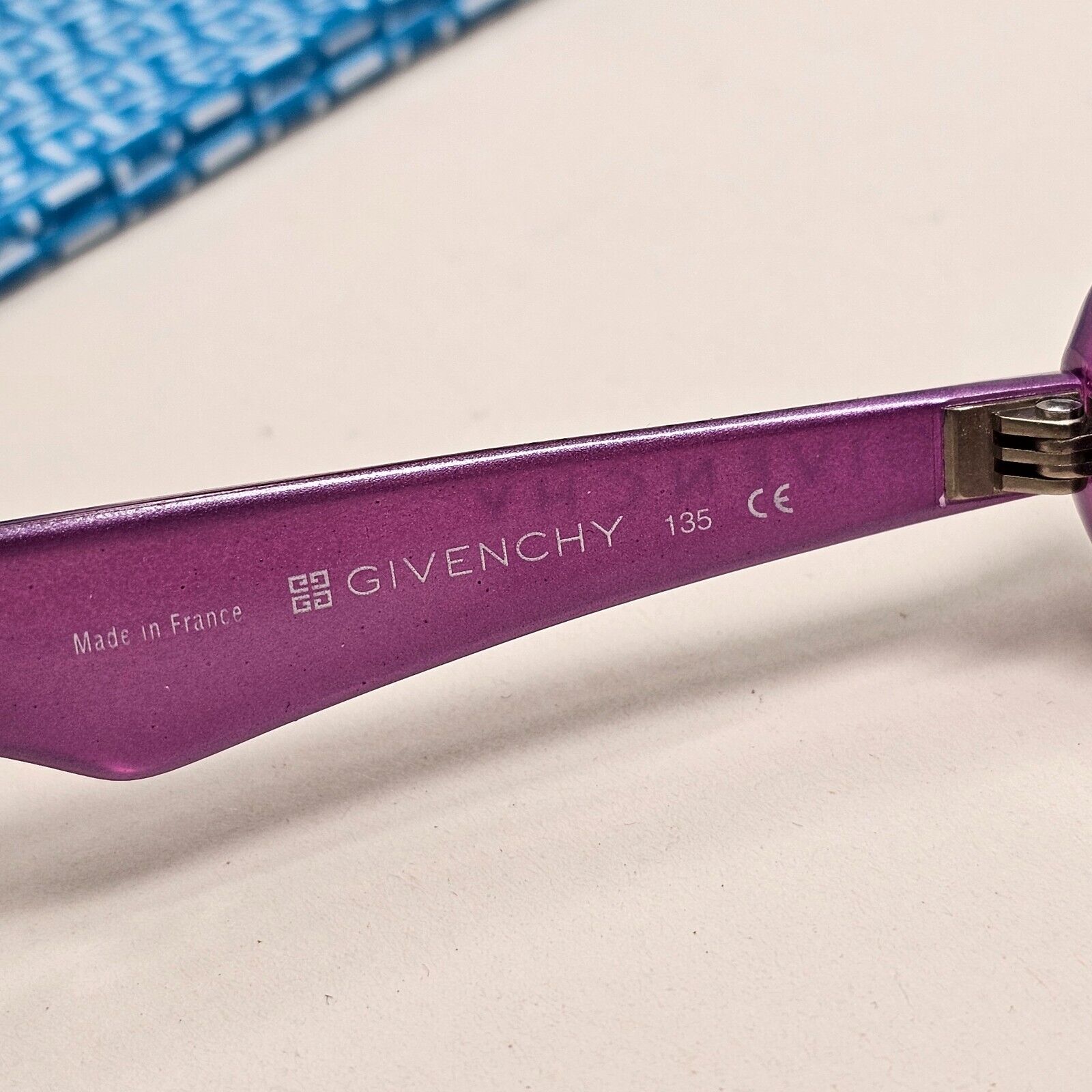 Givenchy Sunglasses 2005 Vintage Purple Violet Unisex Rectangle 2513 002 021124