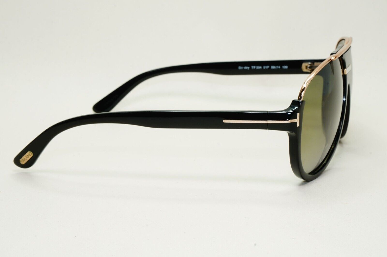 Tom Ford Sunglasses Dimitry Black Gold Green Pilot FT0334 TF 334 01P 311024