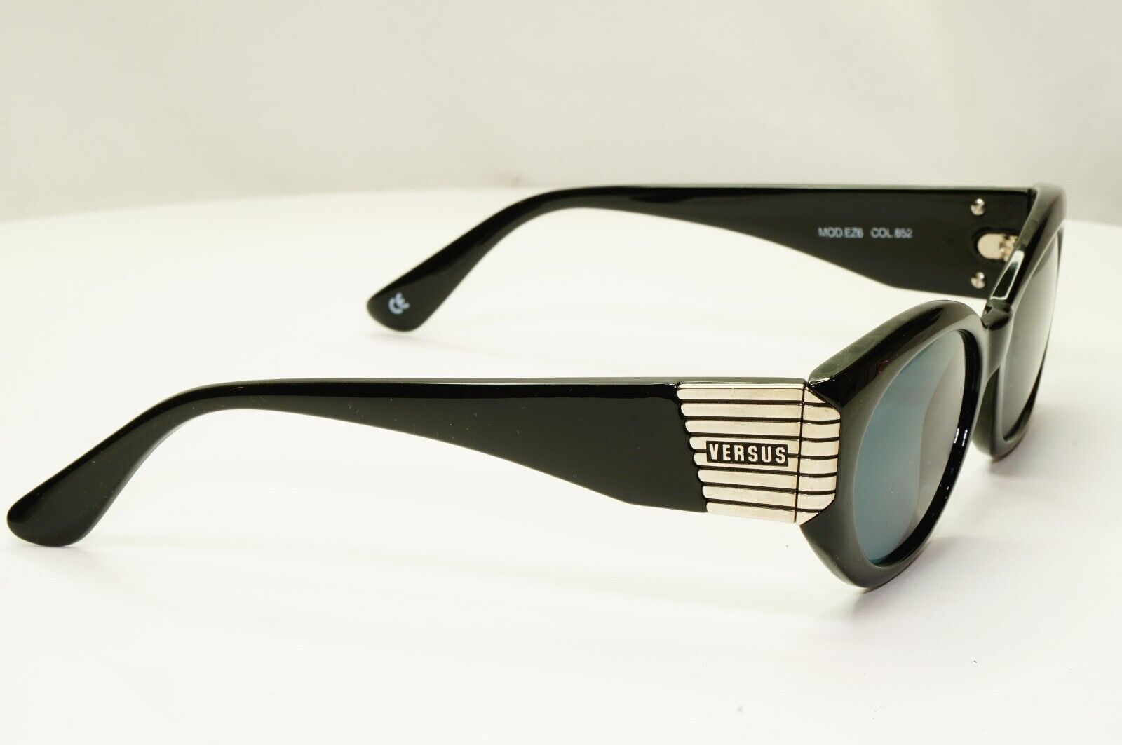 Versus Sunglasses 1995 Vintage Black Silver  by Gianni Versace MOD EZ6 COL 852