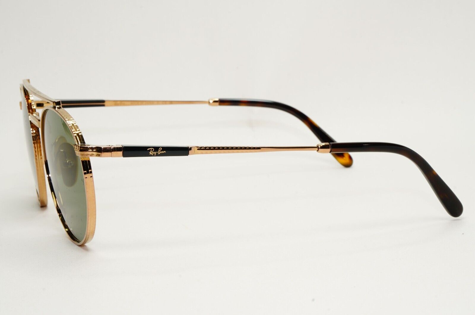 Ray-Ban Sunglasses Round II Titanium Gold Arista Green RB 8237 3138/52 50mm