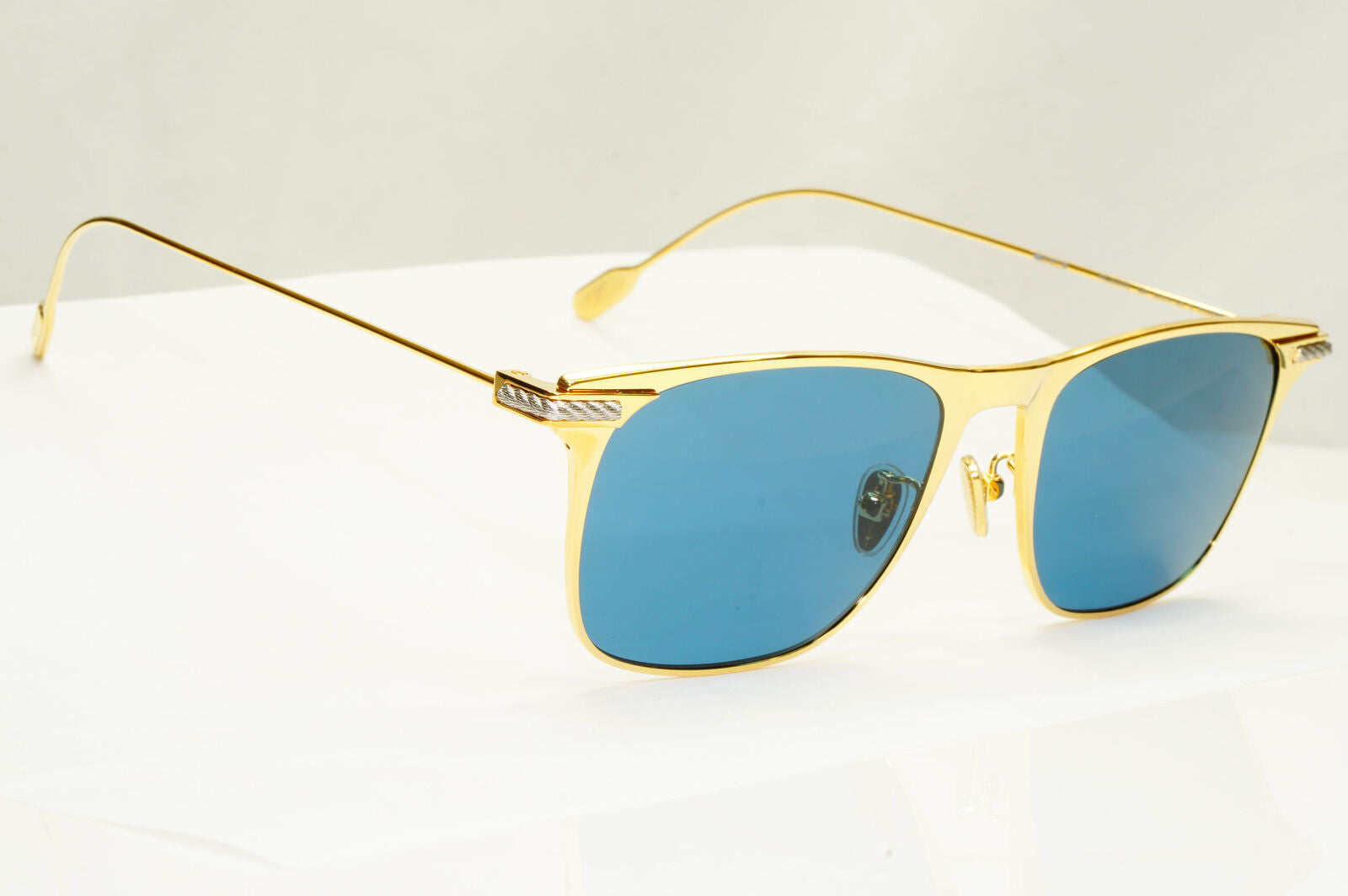 Fred Sunglasses FG40009U Titanium Gold Blue Silver Japan Metal 30V Force 10