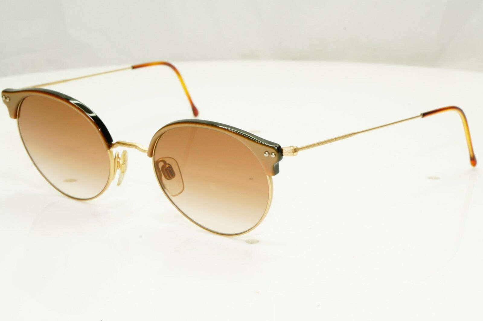 Authentic Giorgio Armani 1997 Vintage Sunglasses Gold Brown Mens Womens 377S 206