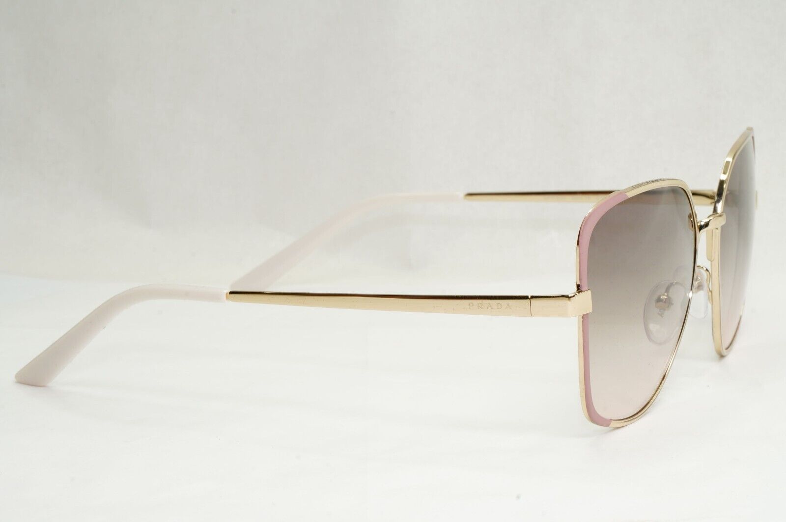 Prada Sunglasses Gold Square Metal Grey Pink Gradient PR60XS SPR 60X 07B-4K0
