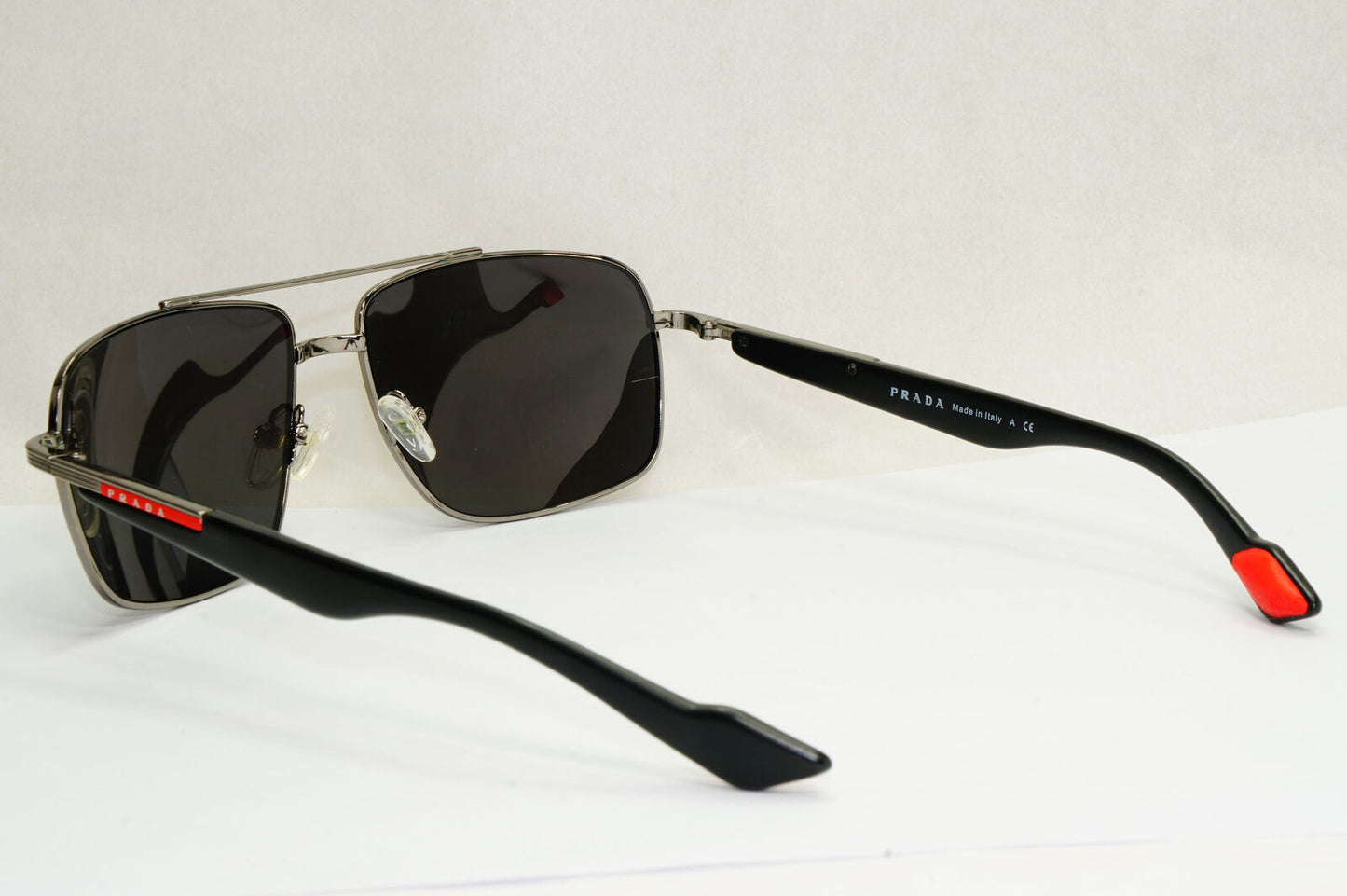 Prada Sunglasses 2011 Vintage Pilot Black Silver PS51MS SPS 51M 5AV-3M1 190224