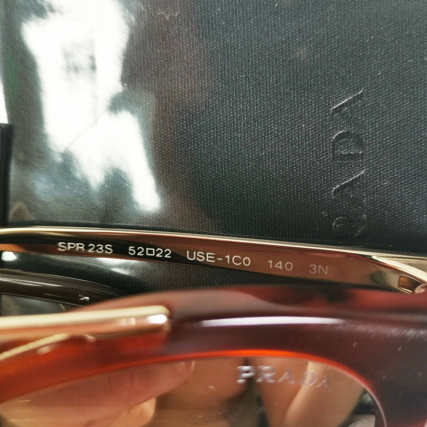 Prada Gold Mirror Brown Tortoise Havana Cinema Sunglasses Womens SPR 23S USE-1C0