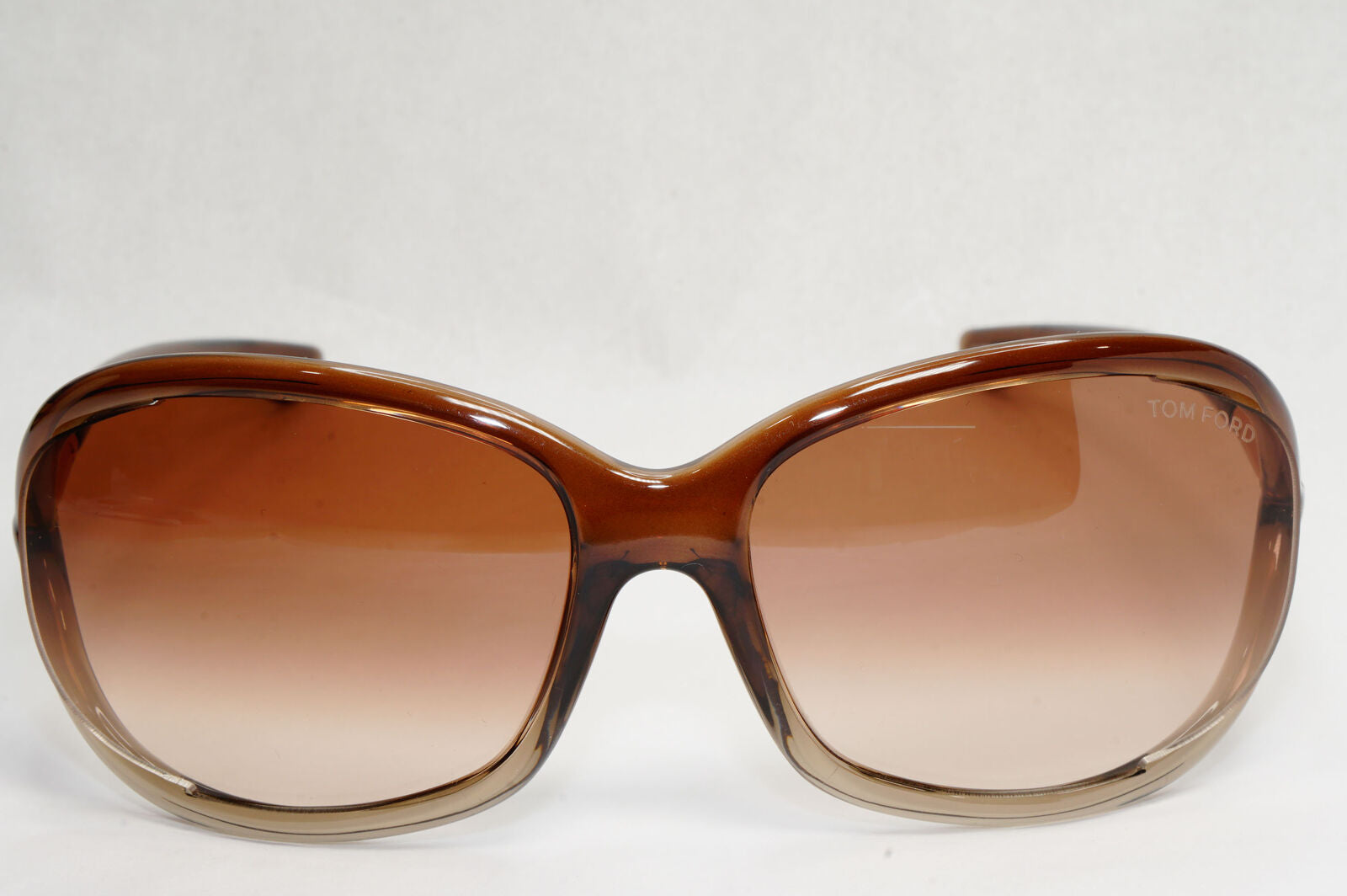 Tom Ford Sunglasses Jennifer Brown Gradient Shiny Gold Wrap FT0008 TF8 38F