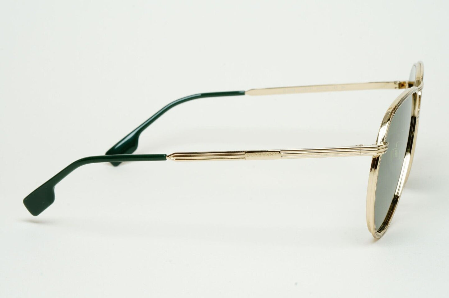 Burberry Sunglasses Scott Light Gold Green Metal Pilot BE 3135 1109/71 59mm