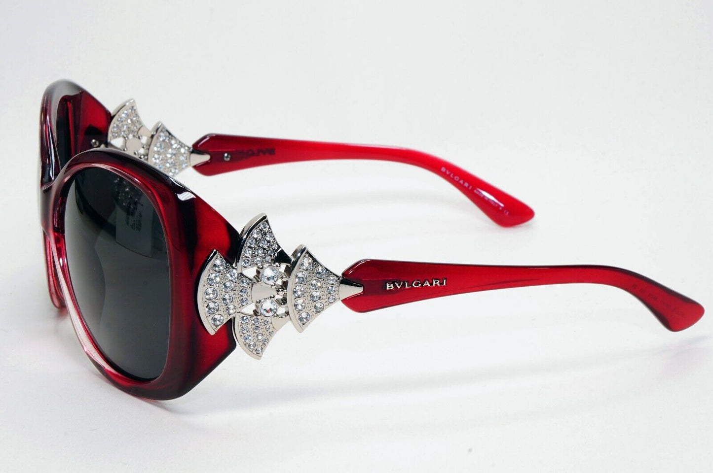 Bvlgari Sunglasses 2015 Dark Red Black Crystal Diamante 8126-B 1001/11 311024