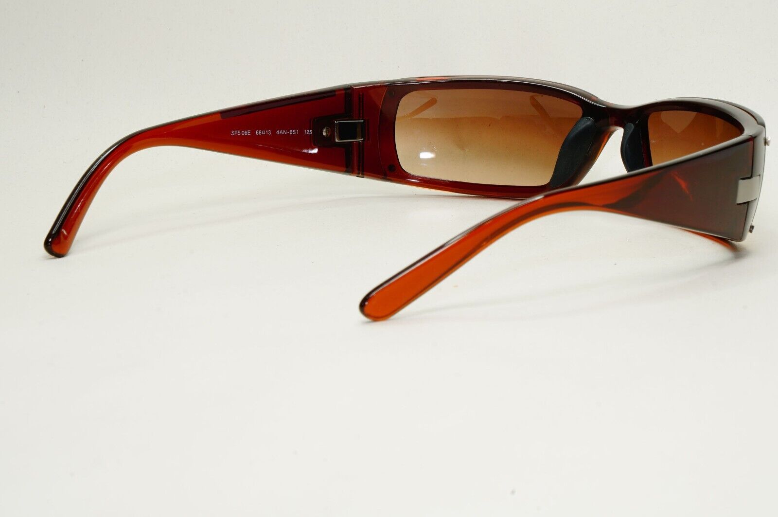 Prada Sunglasses 2004 Vintage Rare Brown Wrap PS06ES SPS 06E 4AN-6S1 270924