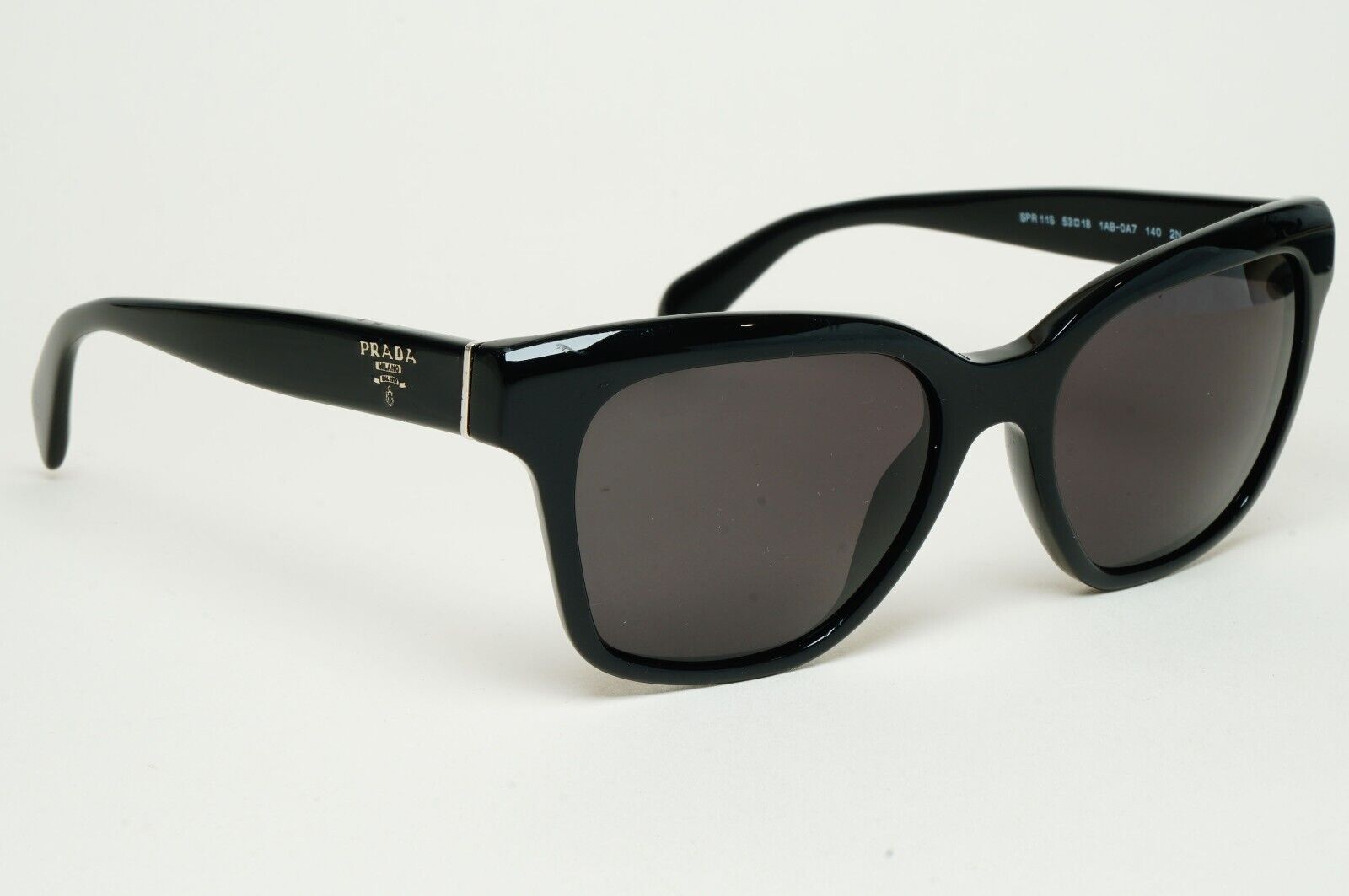 Prada Sunglasses 2015 Vintage Black Square PR11SS SPR 11S 1AB-0A7 53mm 120125