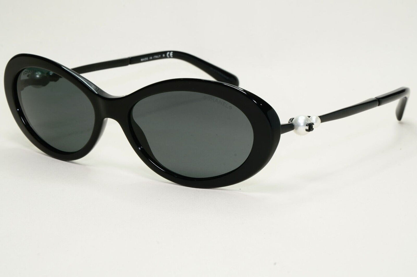 Chanel Sunglasses Pearl Black Oval 5428-H c.501/S4 56mm