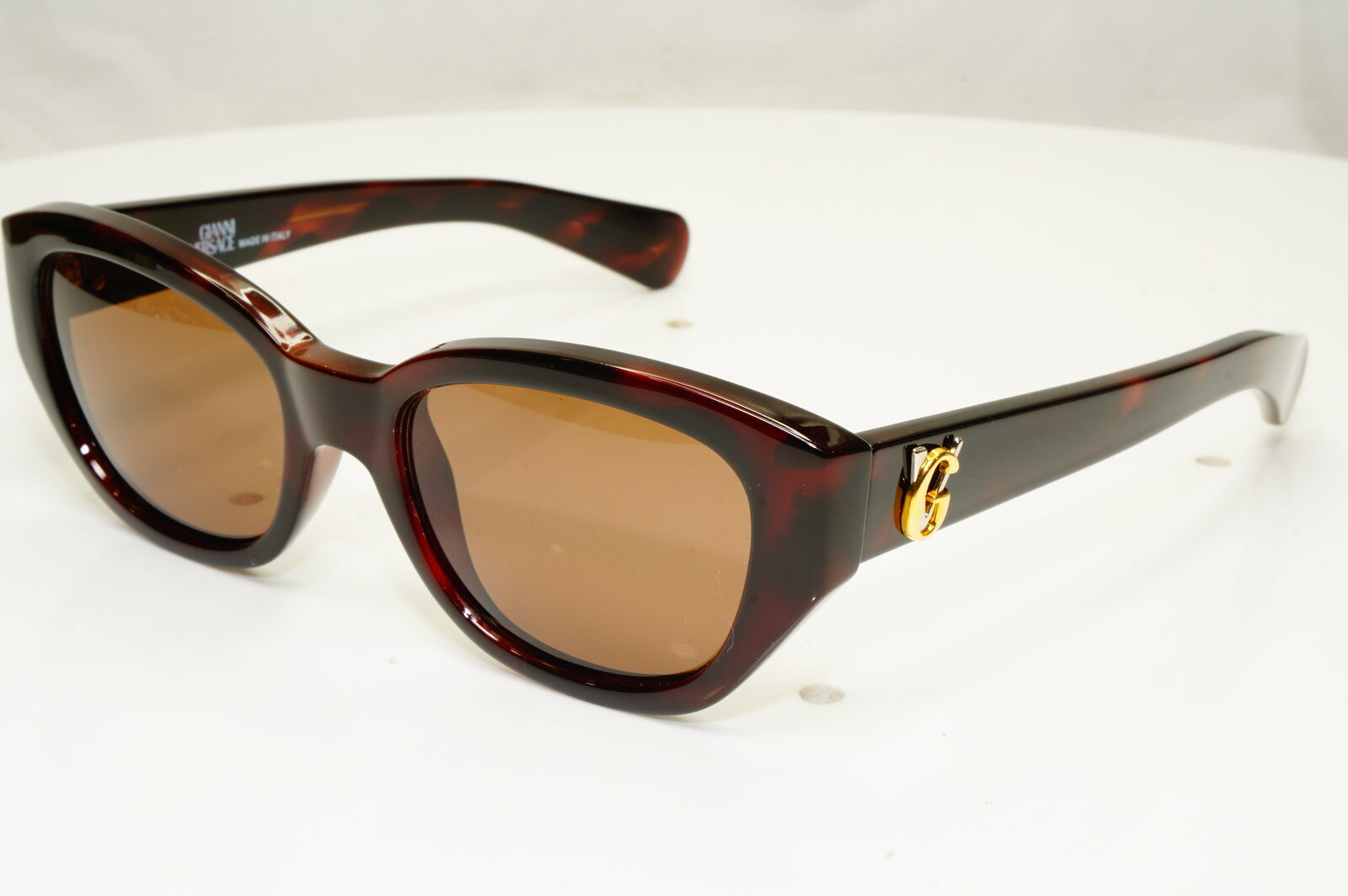 Gianni Versace 1996 Womens Vintage Gold Brown Sunglasses MOD 462 COL 900