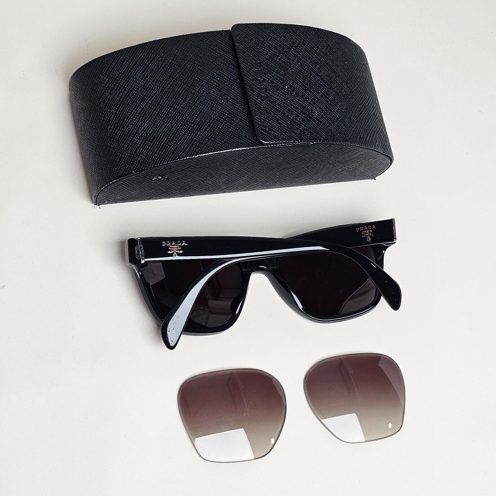 Prada Sunglasses 2015 Vintage Black Square PR11SS SPR 11S 1AB-0A7 53mm 120125