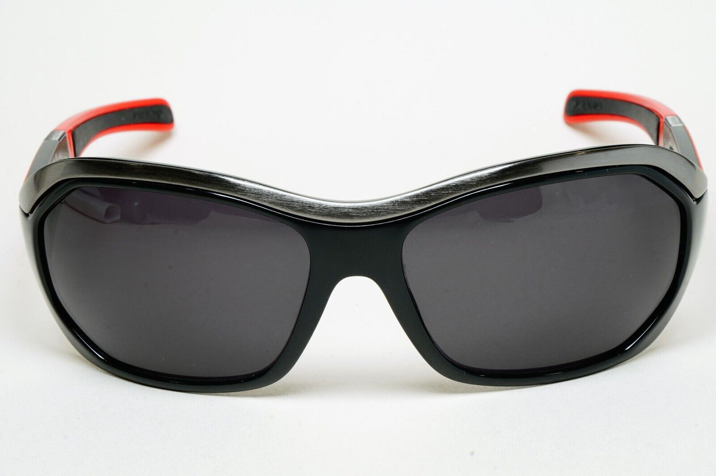 Prada Sunglasses 2006 Vintage Black Red Wrap Rossa PS01HS SPS 01H 7OV-1A1 070125