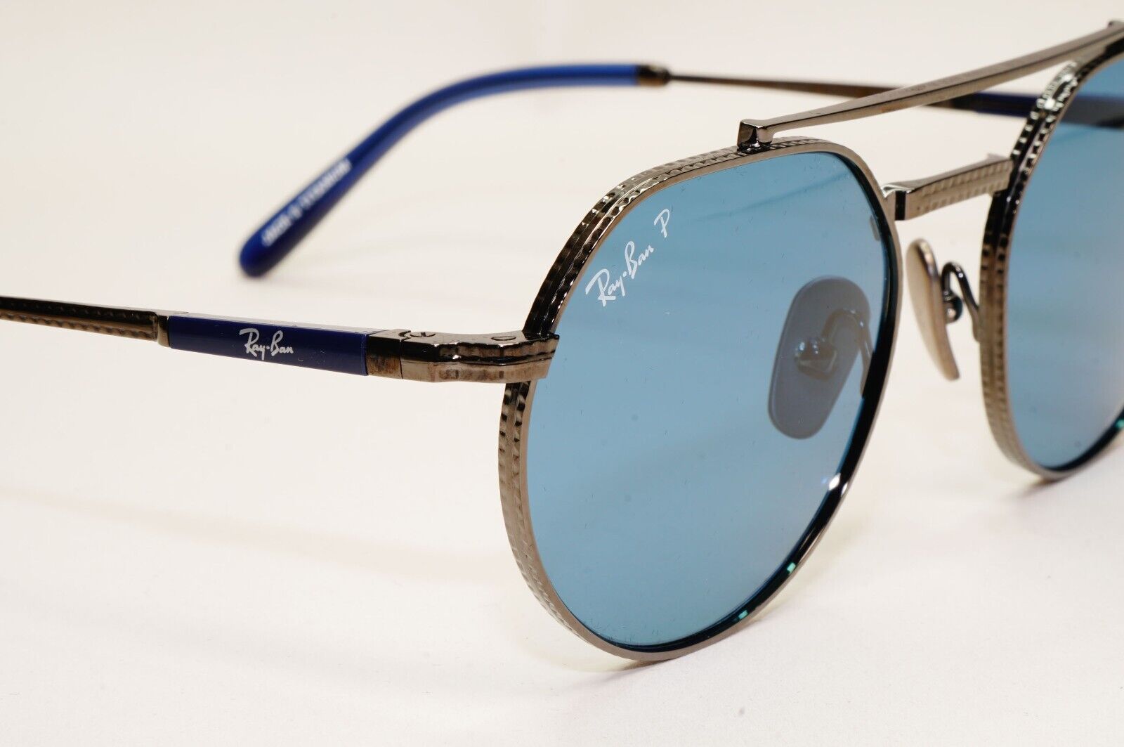 Ray-Ban Sunglasses Jack II Titanium Polarized Gunmetal Blue RB 8265 3142/S2 53mm