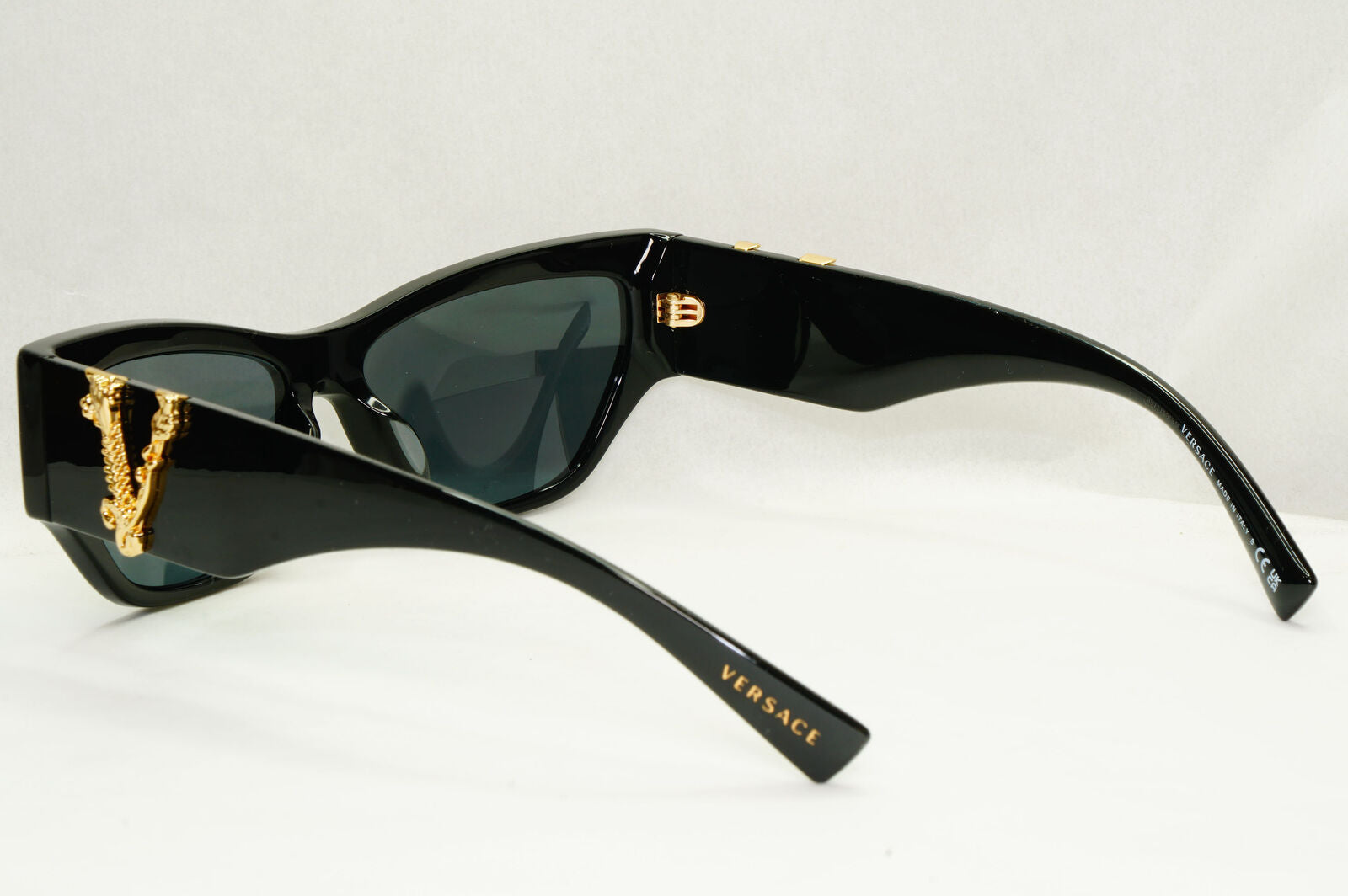 Versace Sunglasses Black Gold V Grey Square MOD VE 4383-F GB1/87 56mm