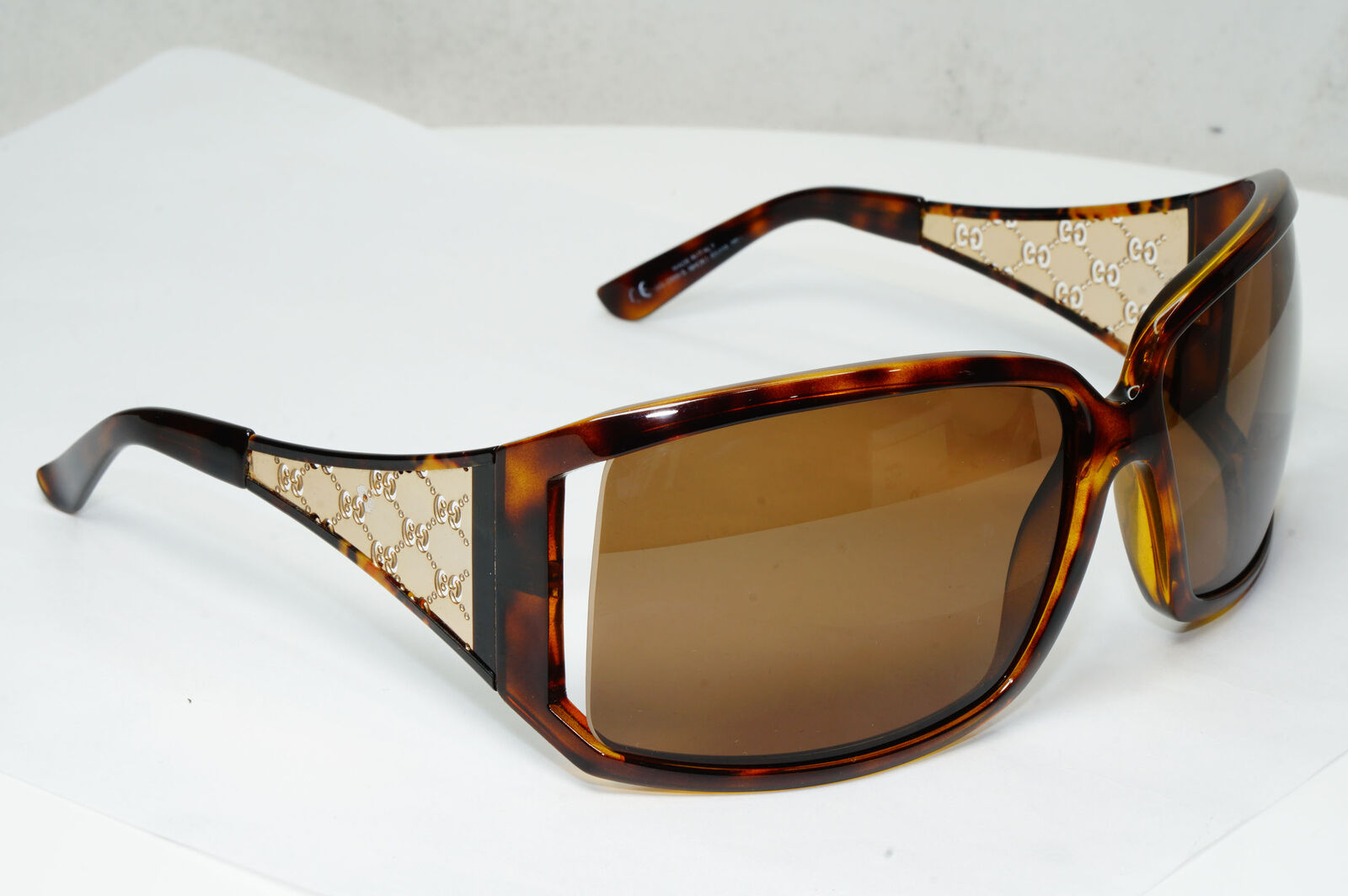 Gucci 2006 Sunglasses Monogram Vintage Gold Brown Square GG 2999/S NHOK1 280323