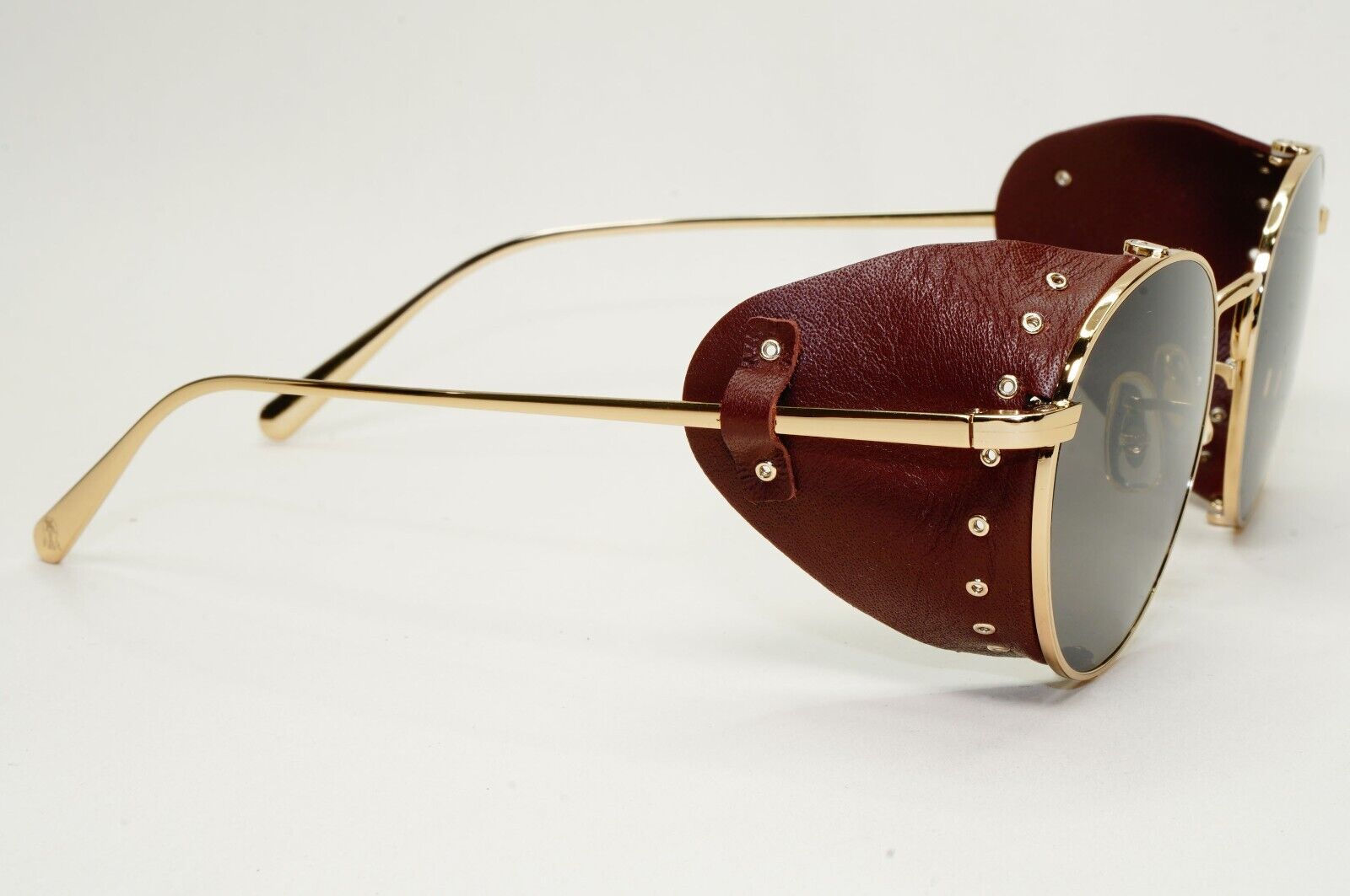 Oliver Peoples Sunglasses Cesarino-L Gold Grey Side Shields OV 1323S  5145/R5