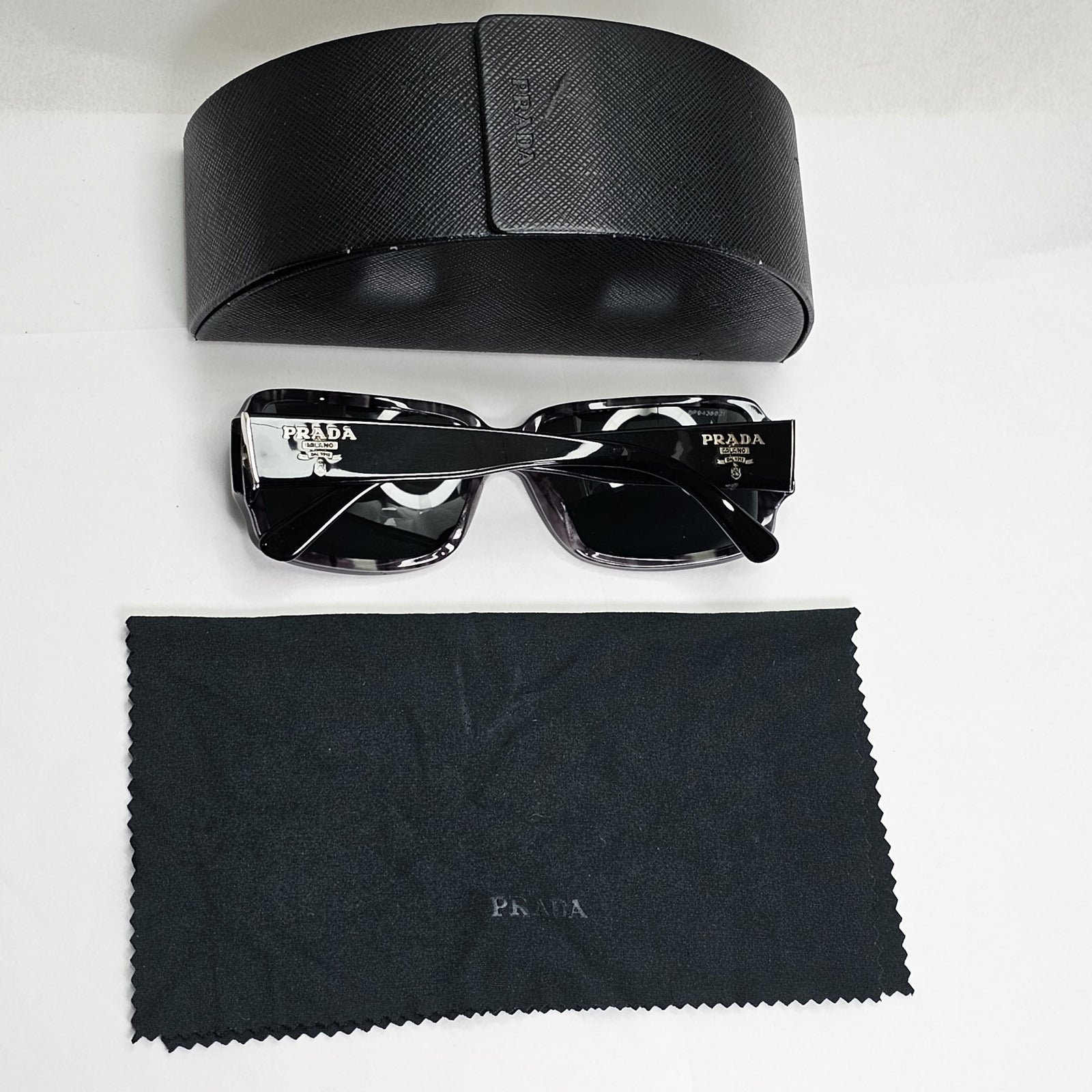 Prada Sunglasses 2012 Black Glossy Square Unisex PR32NS SPR 32N BF5-1A1 140124