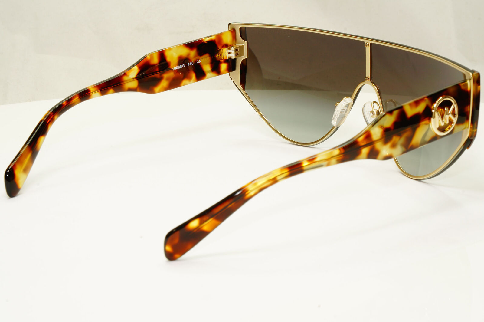 Michael Kors Womens Shield Visor Brown Gold Sunglasses MK 1080 Park City 10068G