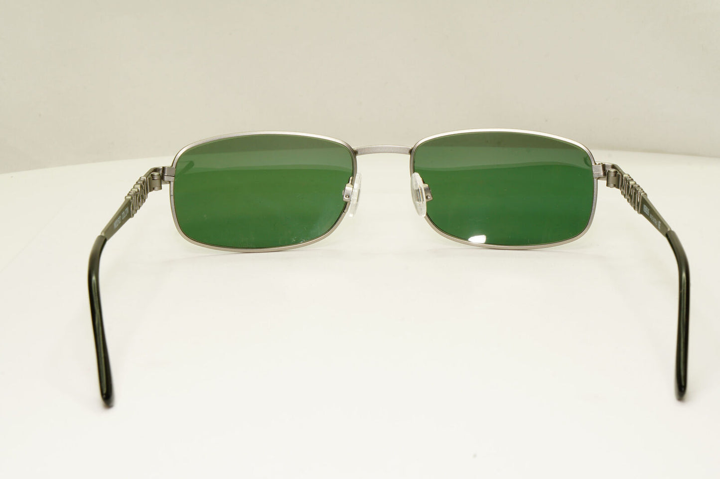 Versus 1995 Vintage Silver Green Metal Sunglasses Gianni Versace MOD R27 COL 27M