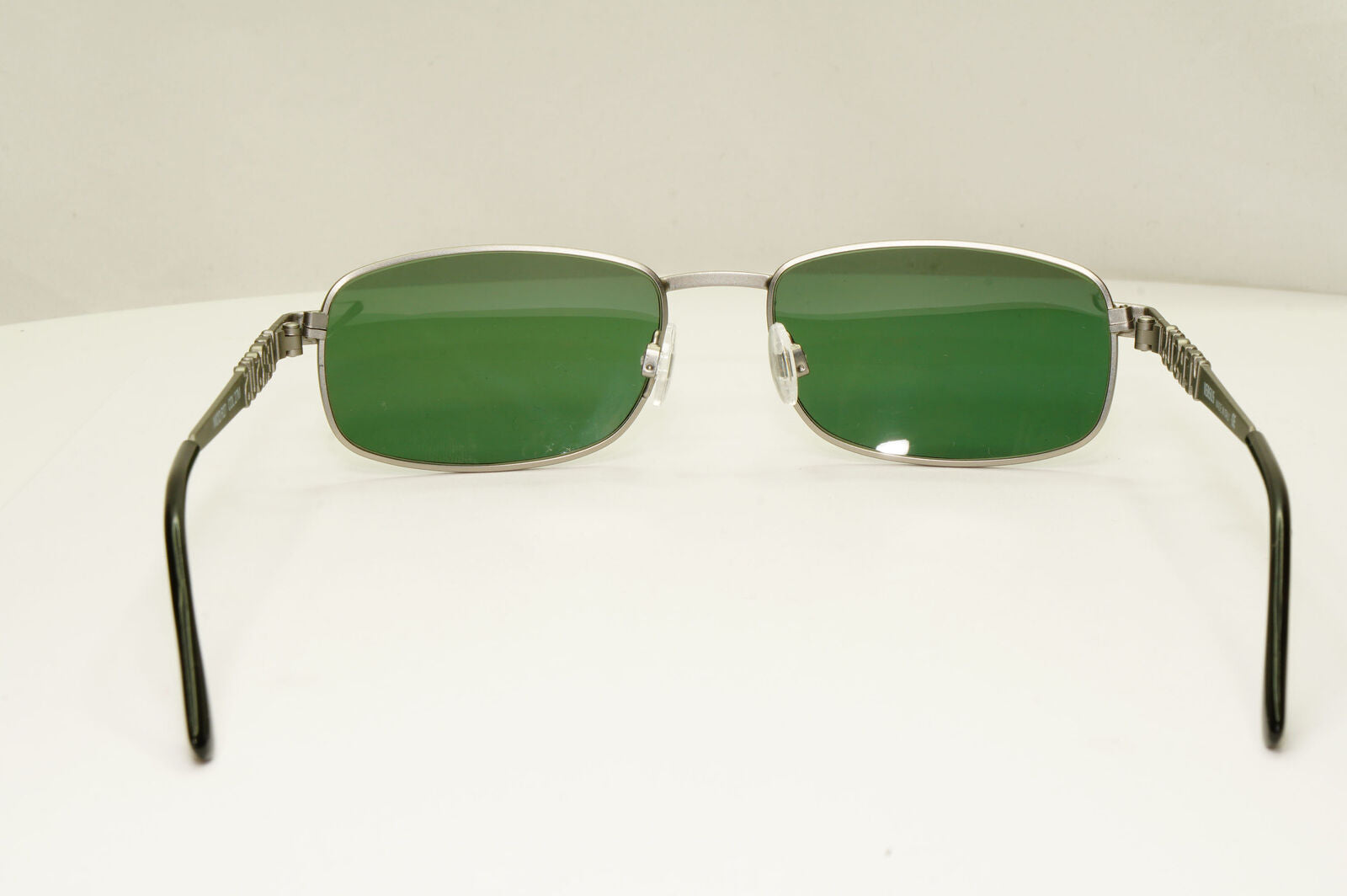 Versus 1995 Vintage Silver Green Metal Sunglasses Gianni Versace MOD R27 COL 27M