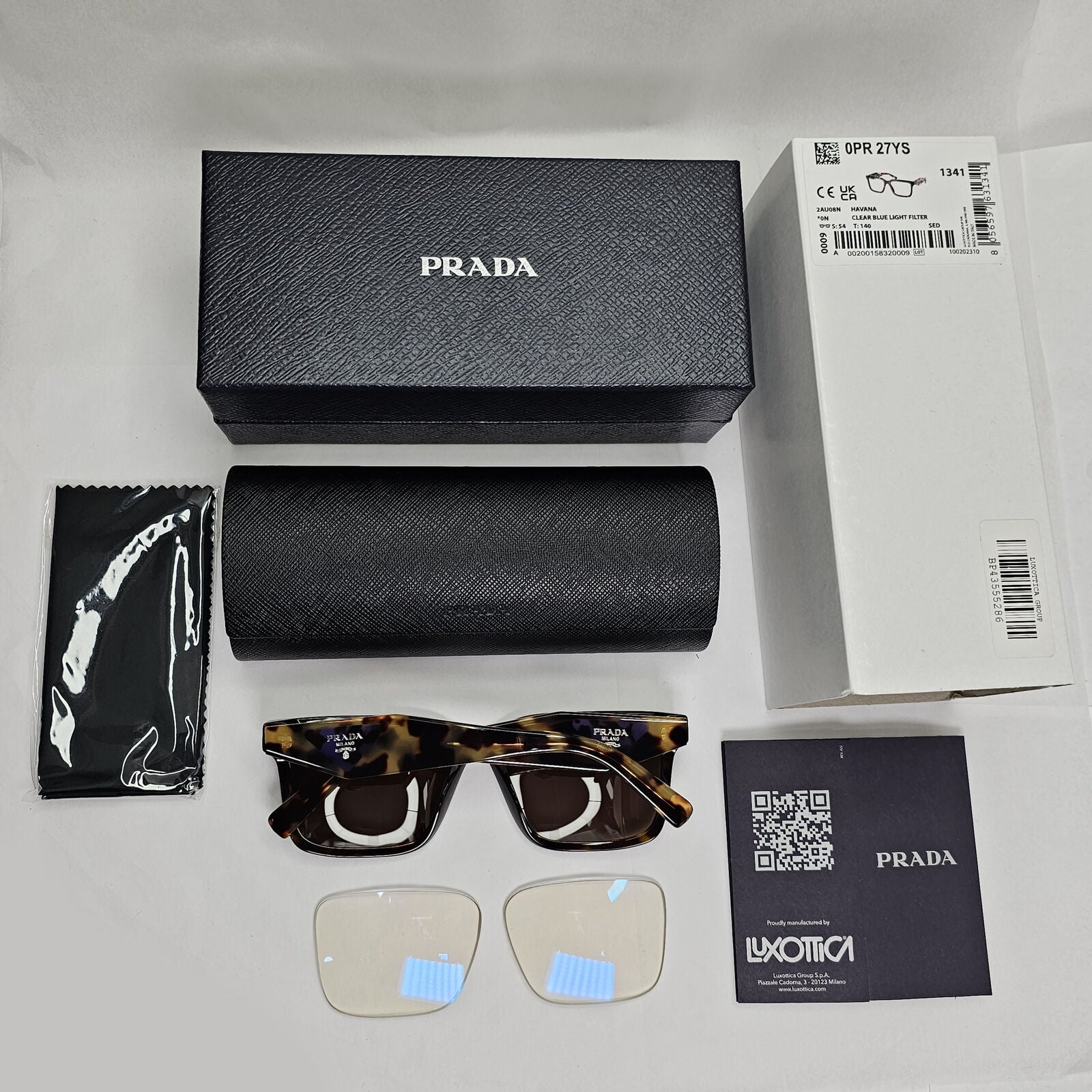 Prada Sunglasses Symbole Triangle Square Brown Tortois PR27YS SPR 27Y 2AU-08N