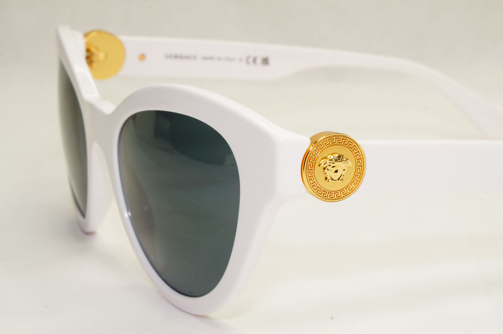 Versace Sunglasses White Gold Medusa Fashion MOD VE 4435 314/87 52mm