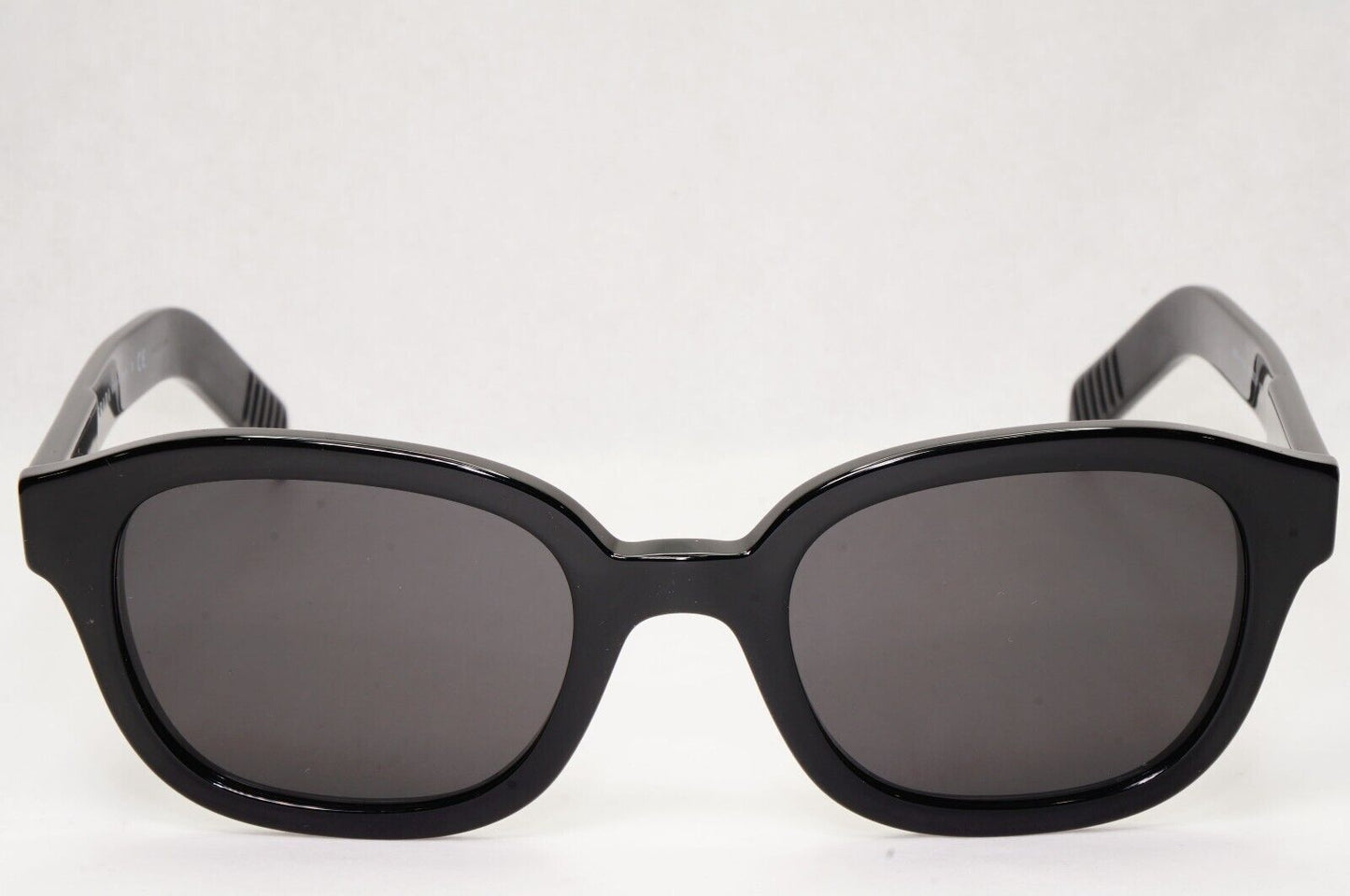 Prada Sunglasses Black Glossy Thick Rims Square PR11WV VPR 11W 1AB-1O1 50mm