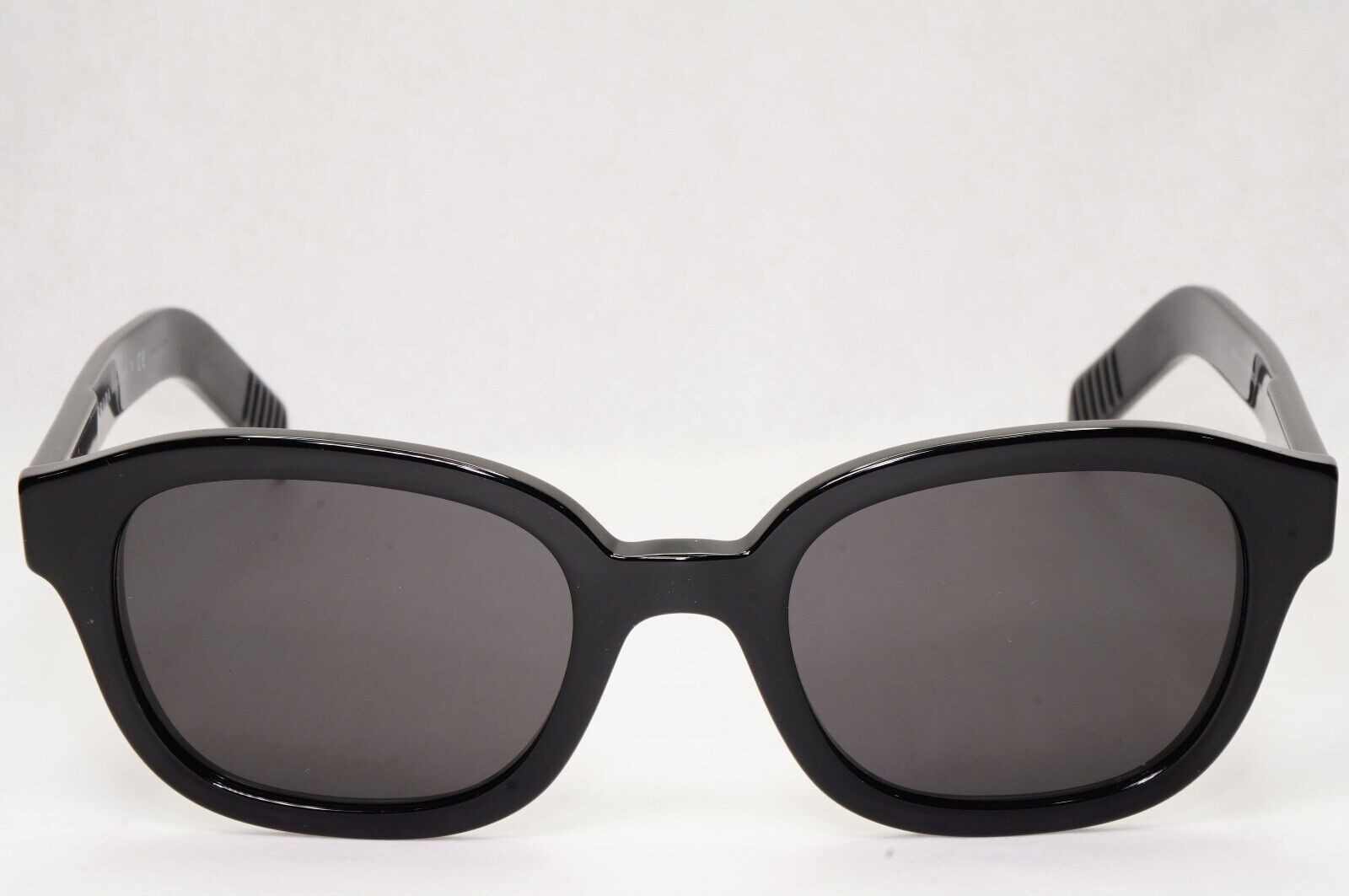Prada Sunglasses Black Glossy Thick Rims Square PR11WV VPR 11W 1AB-1O1 50mm