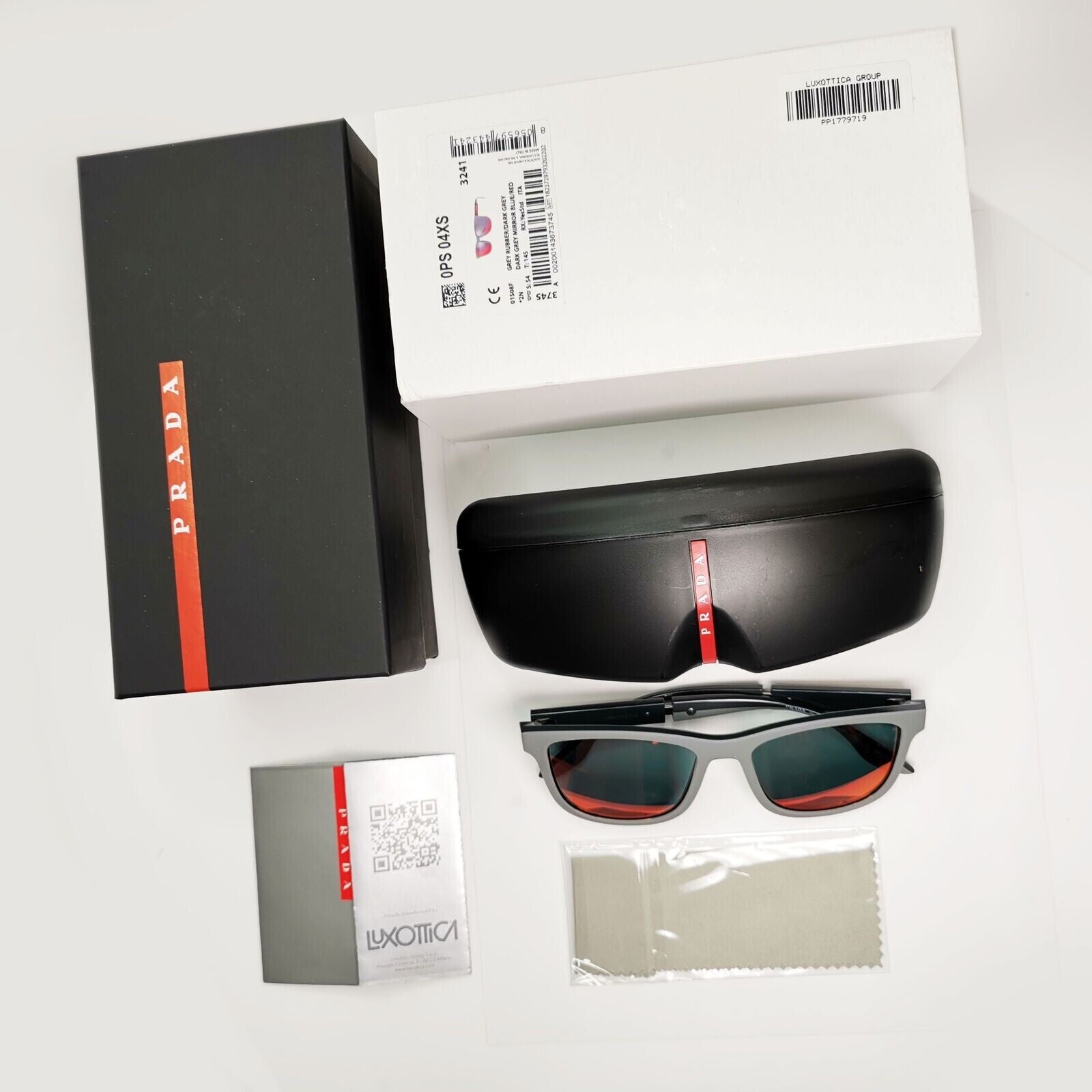 Prada Sunglasses Grey Mirror Red Blue Orange PS04XS SPS 04X 01S-08F [a] 39003