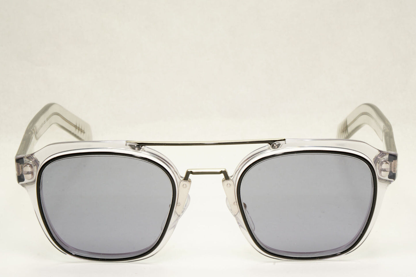 Prada Sunglasses Navigator Transparent Grey Pilot Blue SPR 07W PR07WS 04L-420