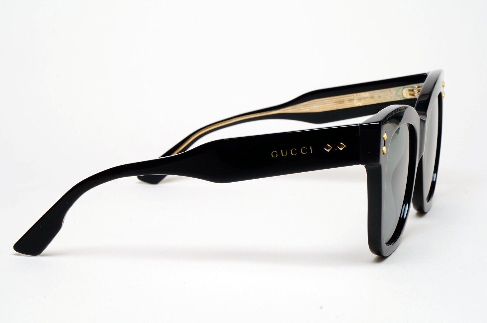 Gucci Sunglasses 2022 Black Square Grey Large Heavy Thick GG1082S 001 220125