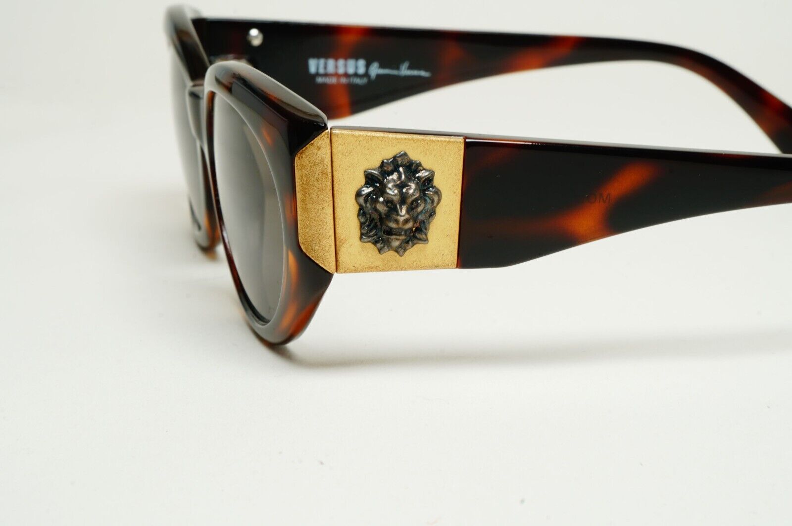 Versus Sunglasses 1996 by Gianni Versace Vintage Grey Lion Brown MOD E06 COL 649