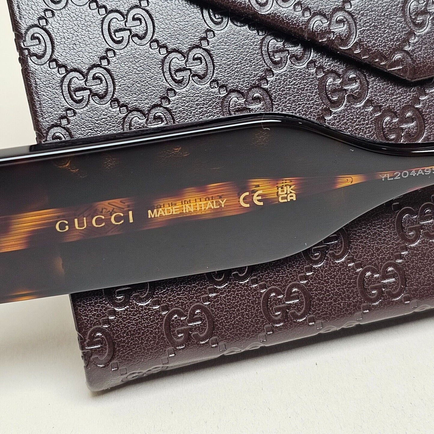 Gucci Sunglasses 2023 Brown Tortosise Square Heavy Thick GG1262S 002 290125