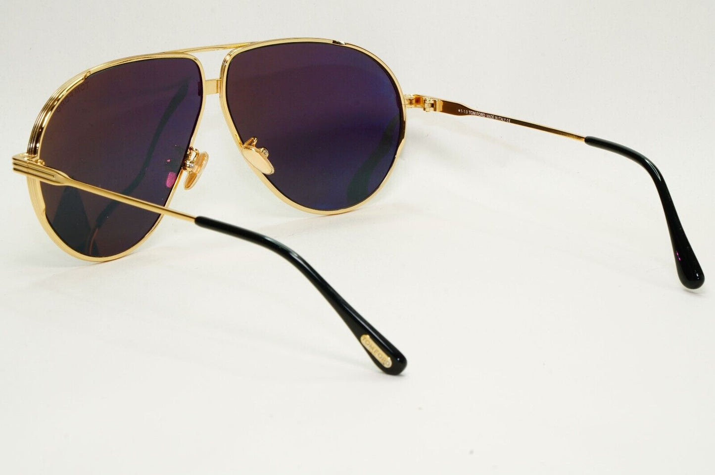 Tom Ford Sunglasses Jet Gold Black Pilot Metal Large FT0734-H TF 734-H 30A 64mm
