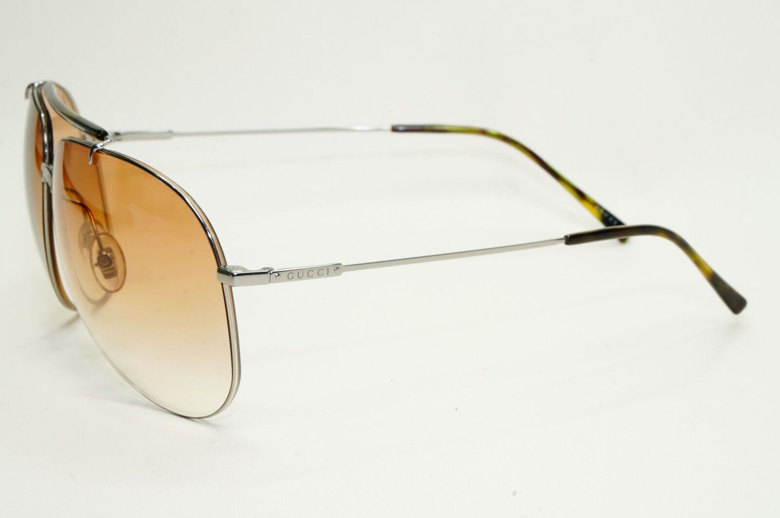 Gucci Sunglasses 2009 Vintage Light Weight Pilot Brown GG 1852/S 6LBK3 301024