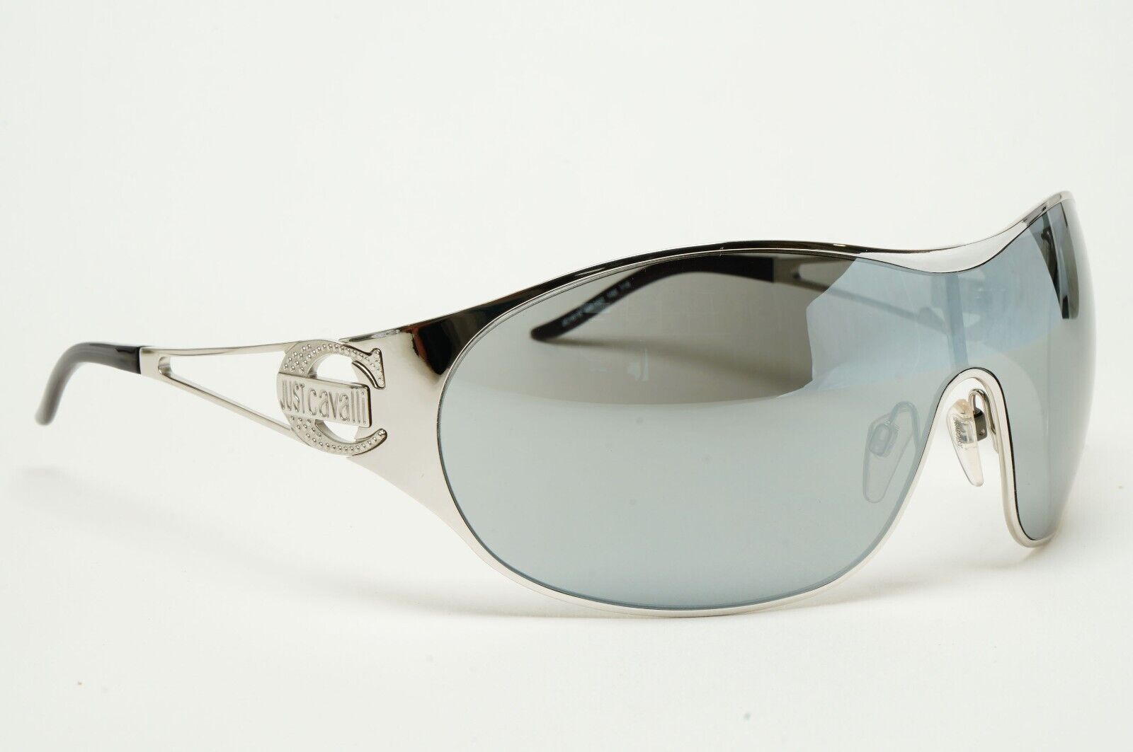 Just Cavalli Sunglasses 2006 Vintage Silver Shield Mirror JC 161S COL 753 211124