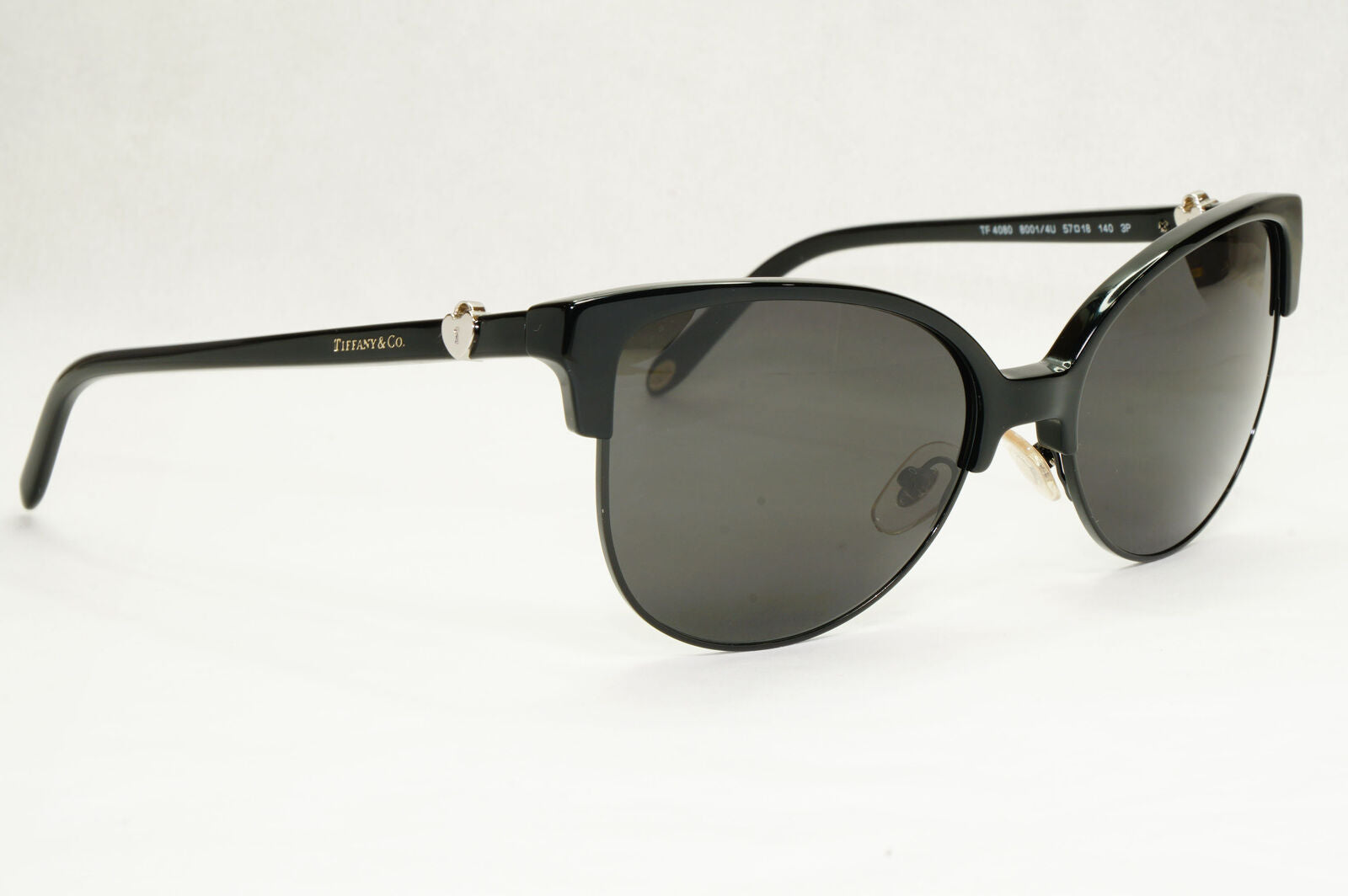 Tiffany & Co. Sunglasses 2014 Vintage Black Silver Locks TF 4080 8001/4U 141223