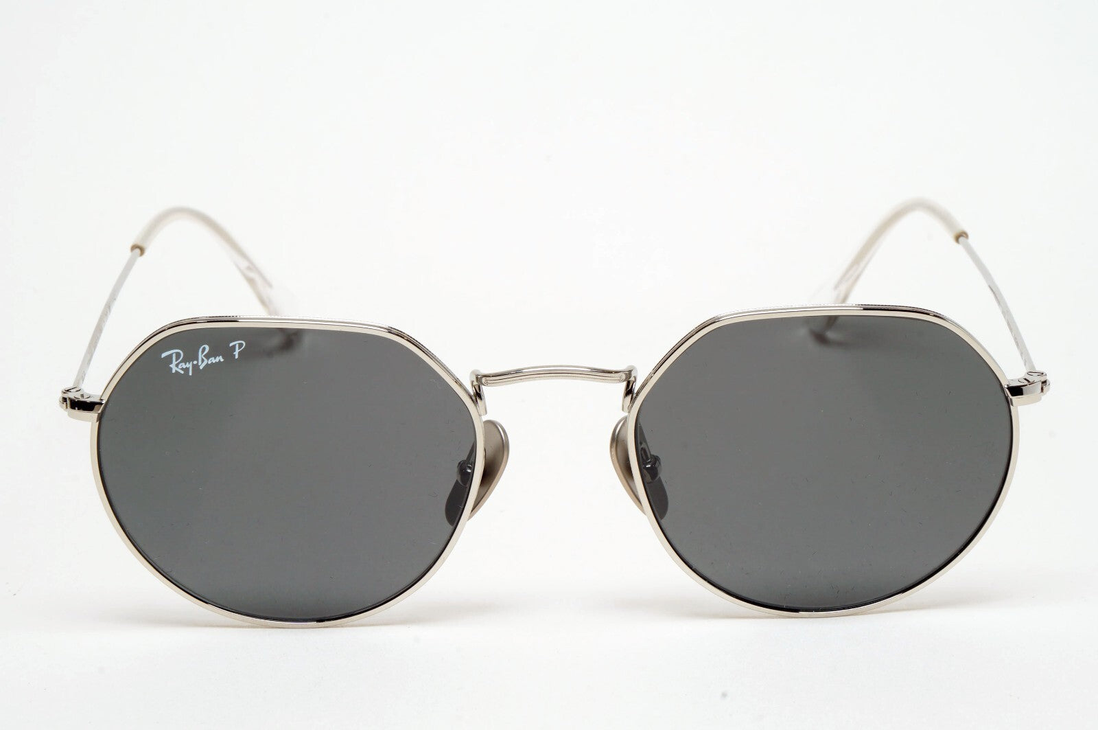 Ray-Ban Sunglasses Jack Titanium Polarised Silver Black RB 8165 9209/48 51mm