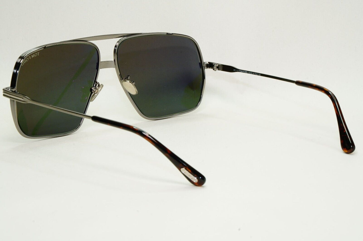 Tom Ford Sunglasses Frankie Gunmetal Grey Green Navigator FT0735-H TF 735-H 12N