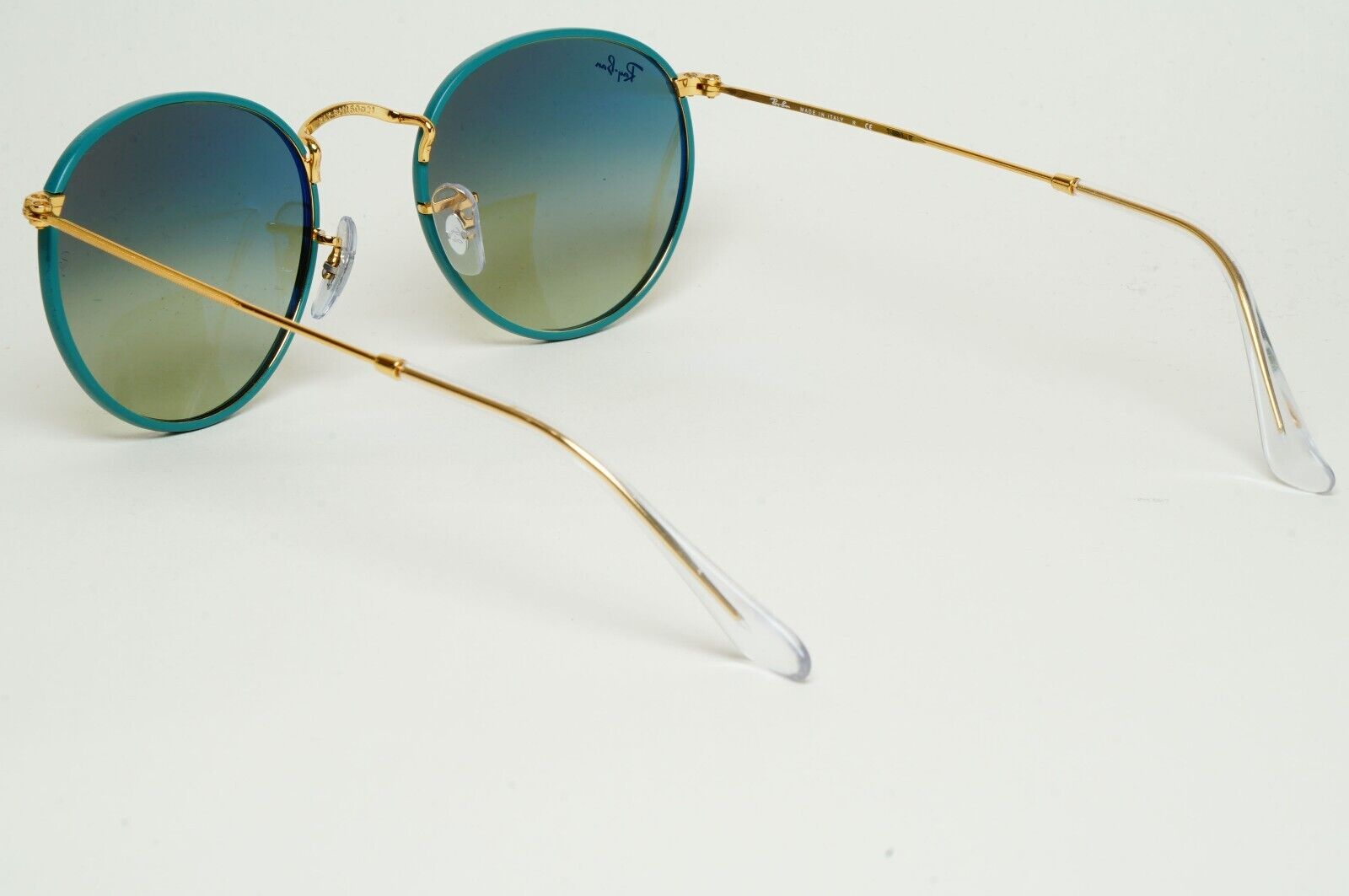 Ray-Ban Sunglasses Round Full Color Green Gold Gradient RB 3447-J-M 9196/BH 50mm
