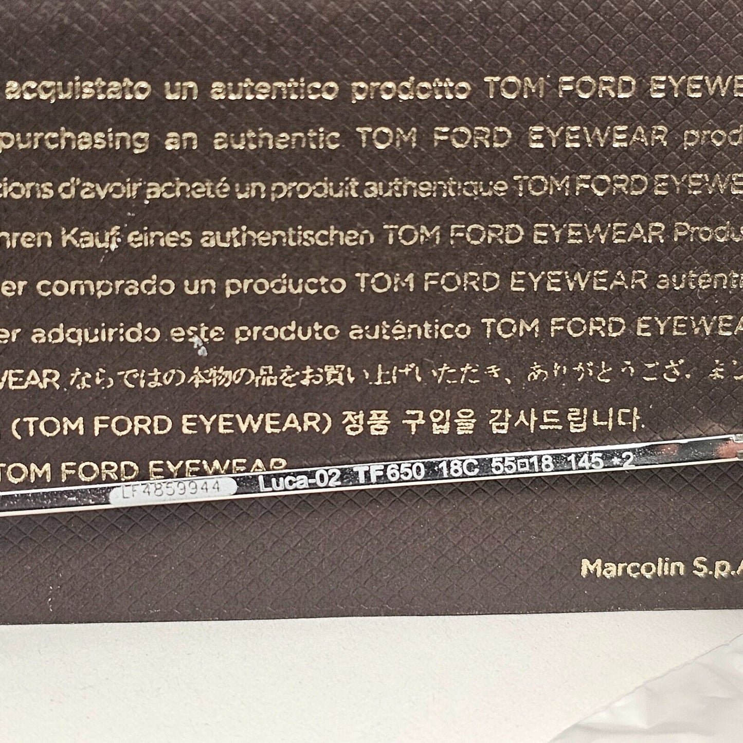Tom Ford Sunglasses Luca-02 Silver Mirror Rhodium Metal FT0650 TF 650 18C 55mm