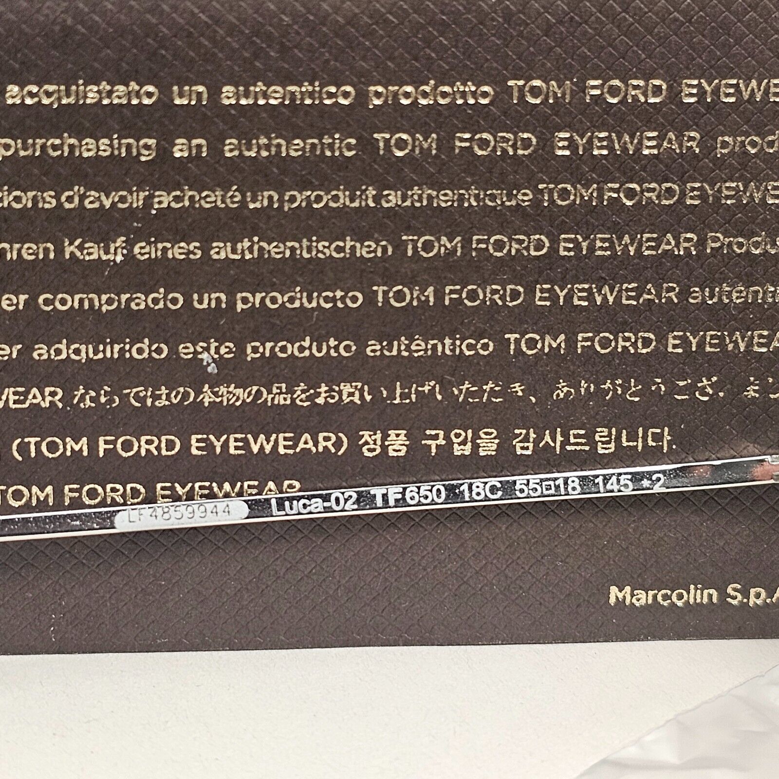 Tom Ford Sunglasses Luca-02 Silver Mirror Rhodium Metal FT0650 TF 650 18C 55mm